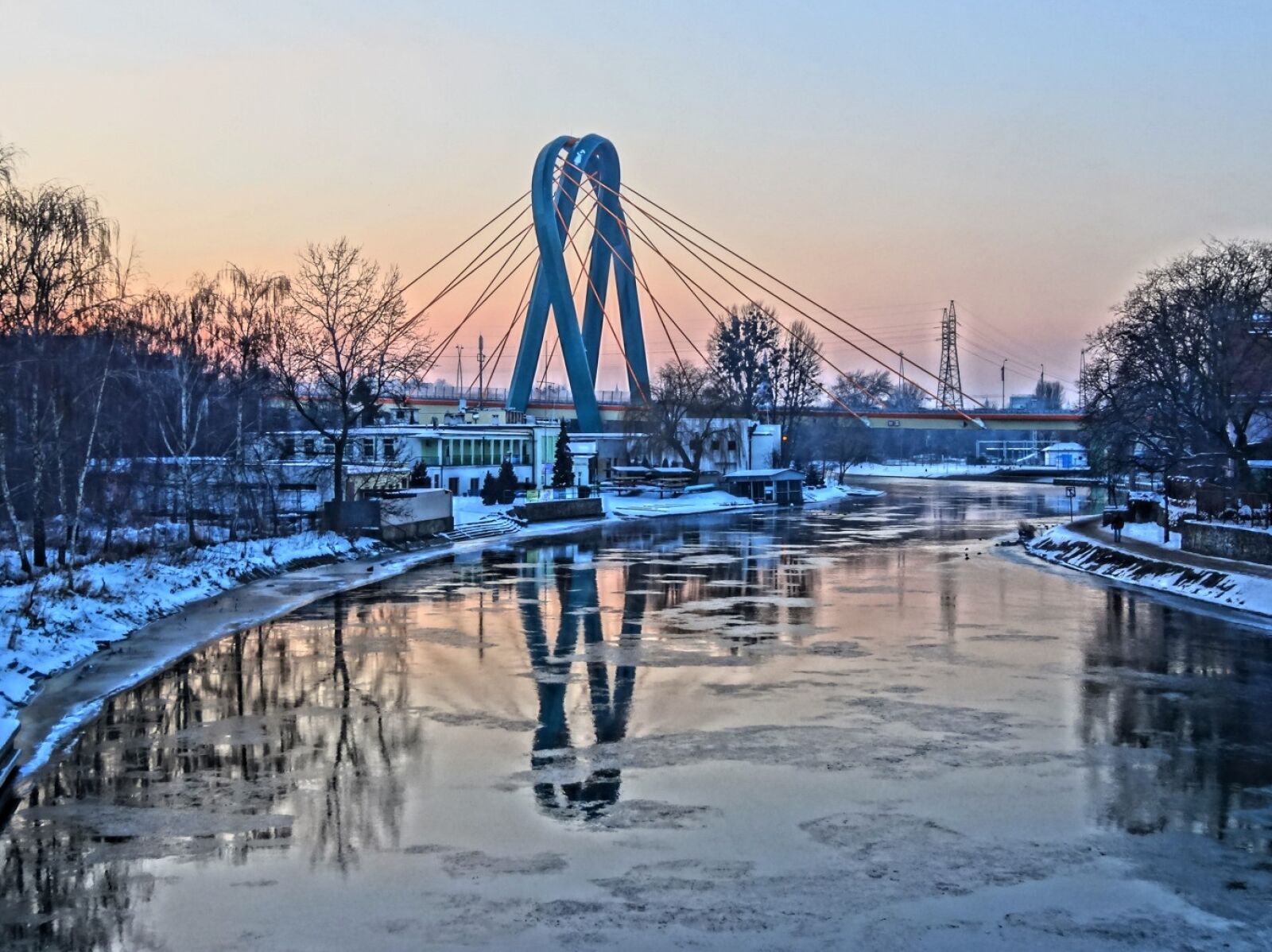 Sony Cyber-shot DSC-HX20V sample photo. University bridge, bydgoszcz, poland photography