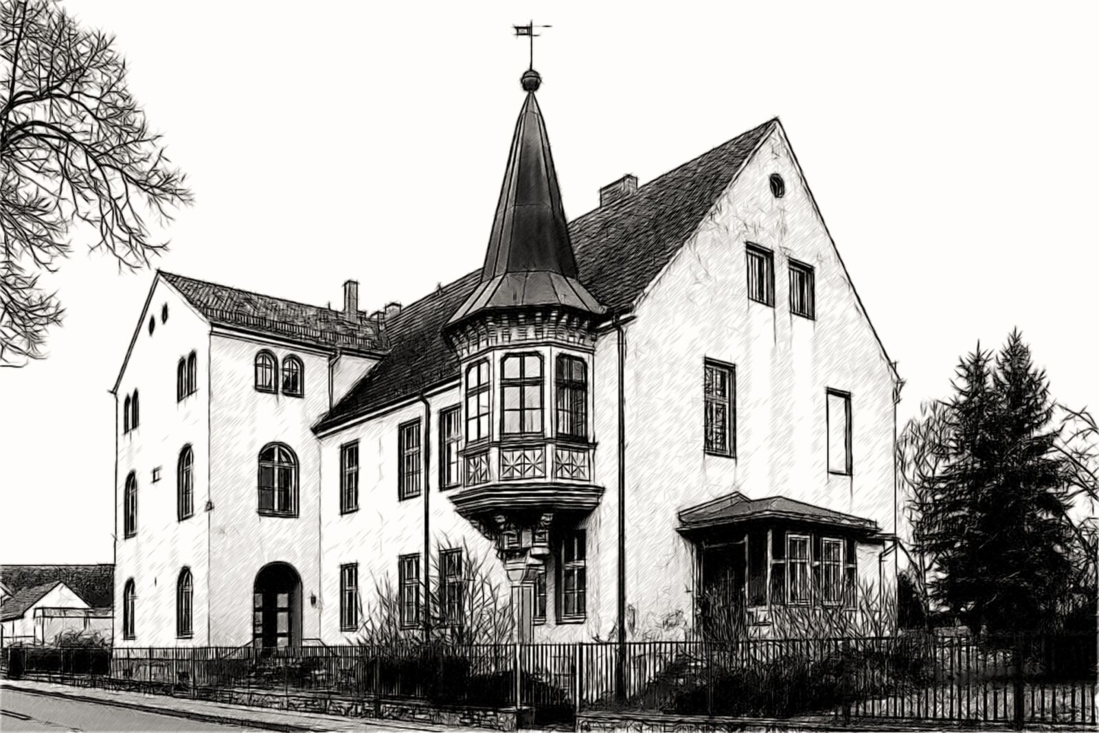 Nikon D5100 sample photo. Drawing, architecture, house photography