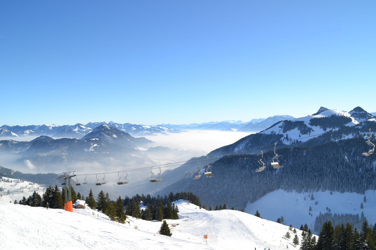 Nikon D3100 sample photo. Sudelfeld, bayrischzell, ski area photography