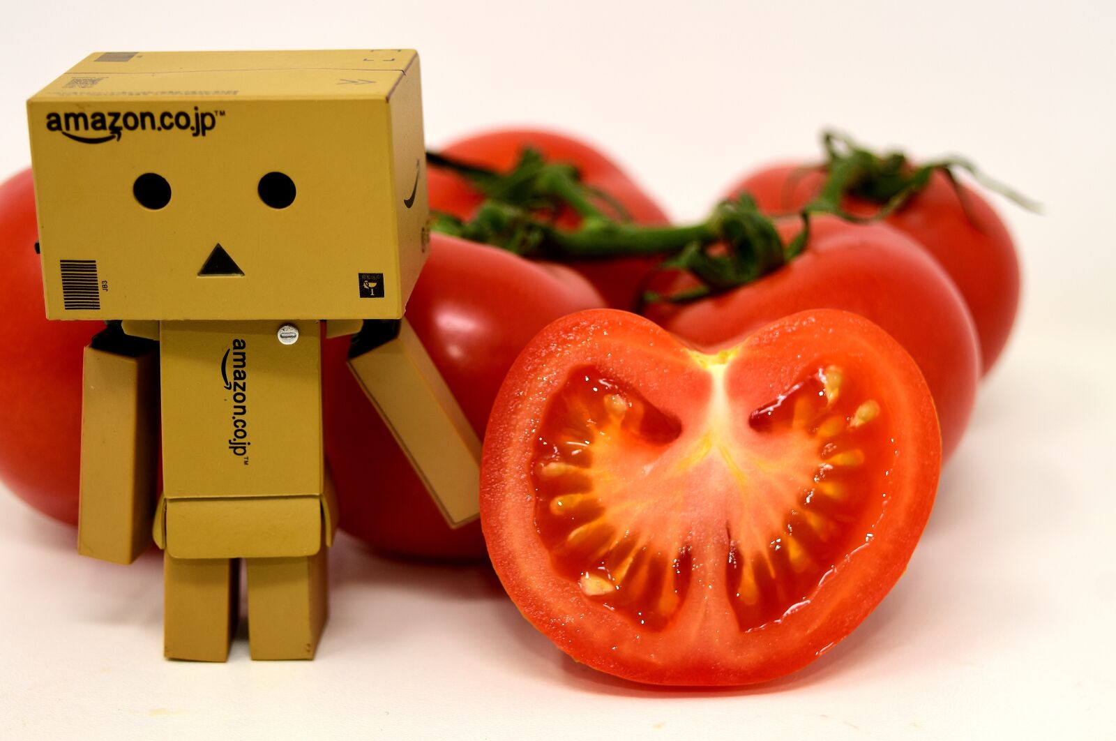 Nikon D7200 sample photo. Danbo, figure, tomatoes photography