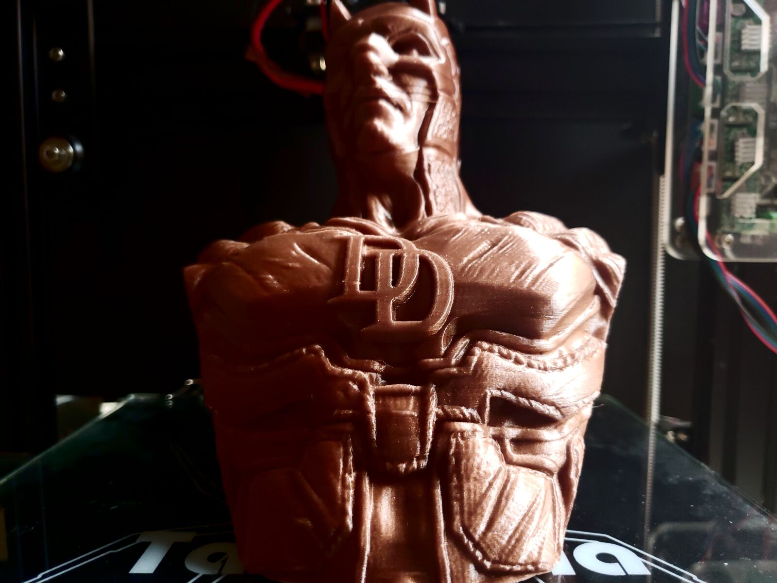 Samsung Galaxy Note9 sample photo. 3d printing, daredevil, bust photography
