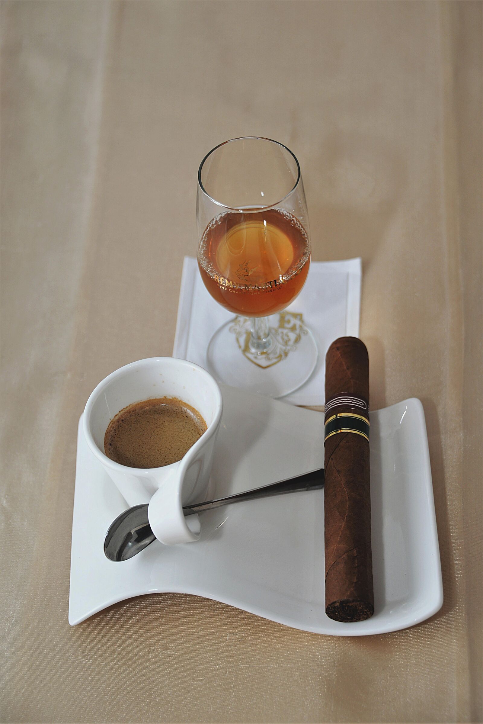 Nikon D610 sample photo. Coffee, cognac, cigar photography