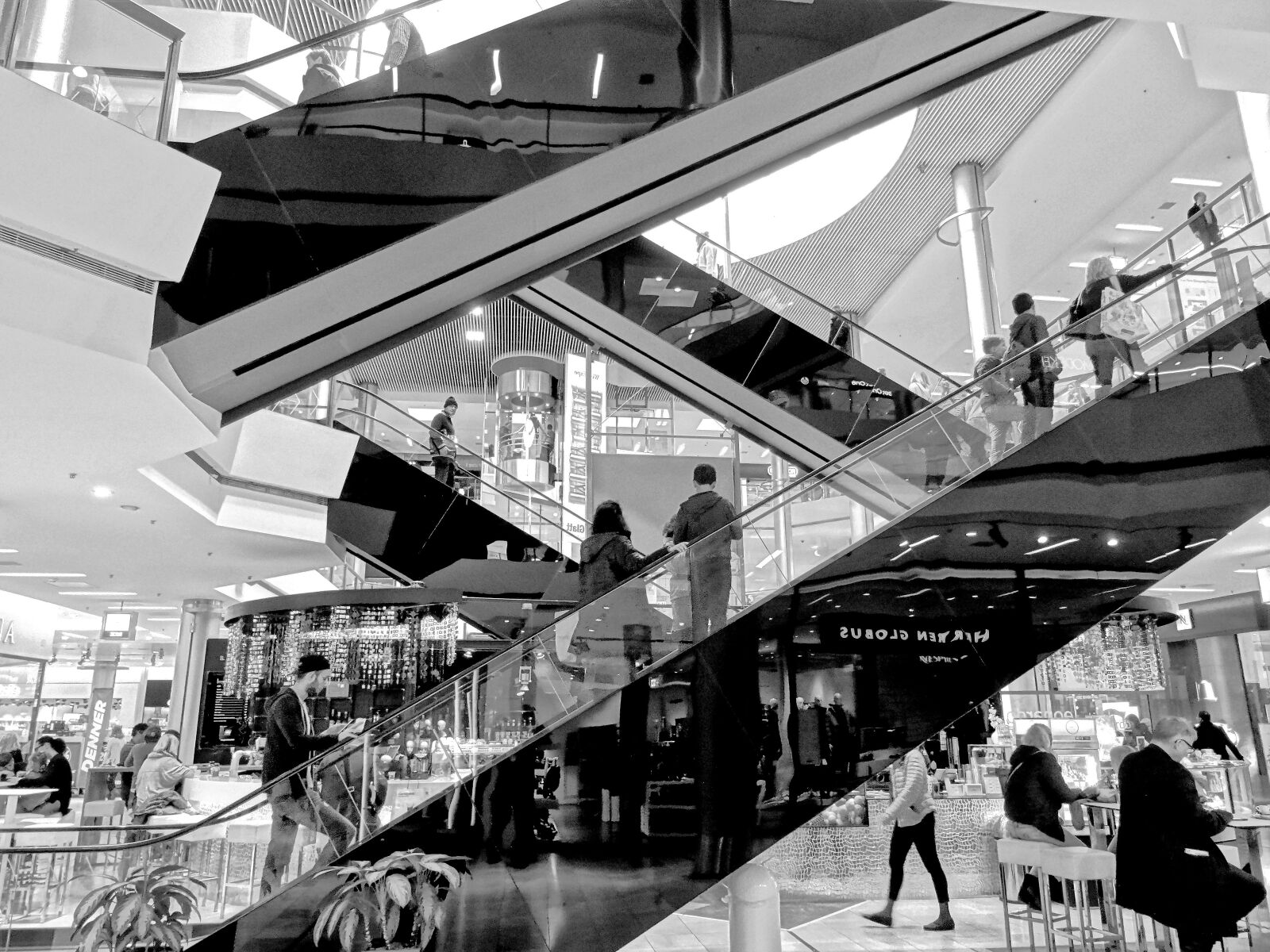 Sony Cyber-shot DSC-HX50V sample photo. Escalator, stairs, architecture photography
