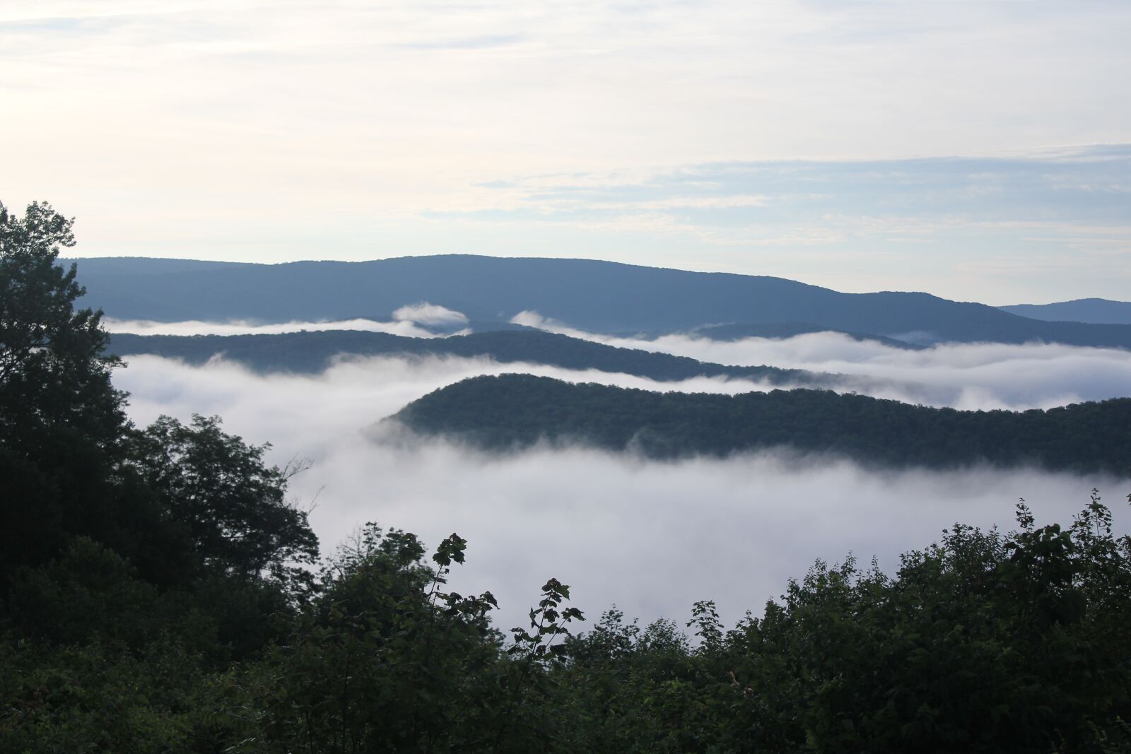 Canon EOS 550D (EOS Rebel T2i / EOS Kiss X4) sample photo. Fog, mountains, appalachia photography