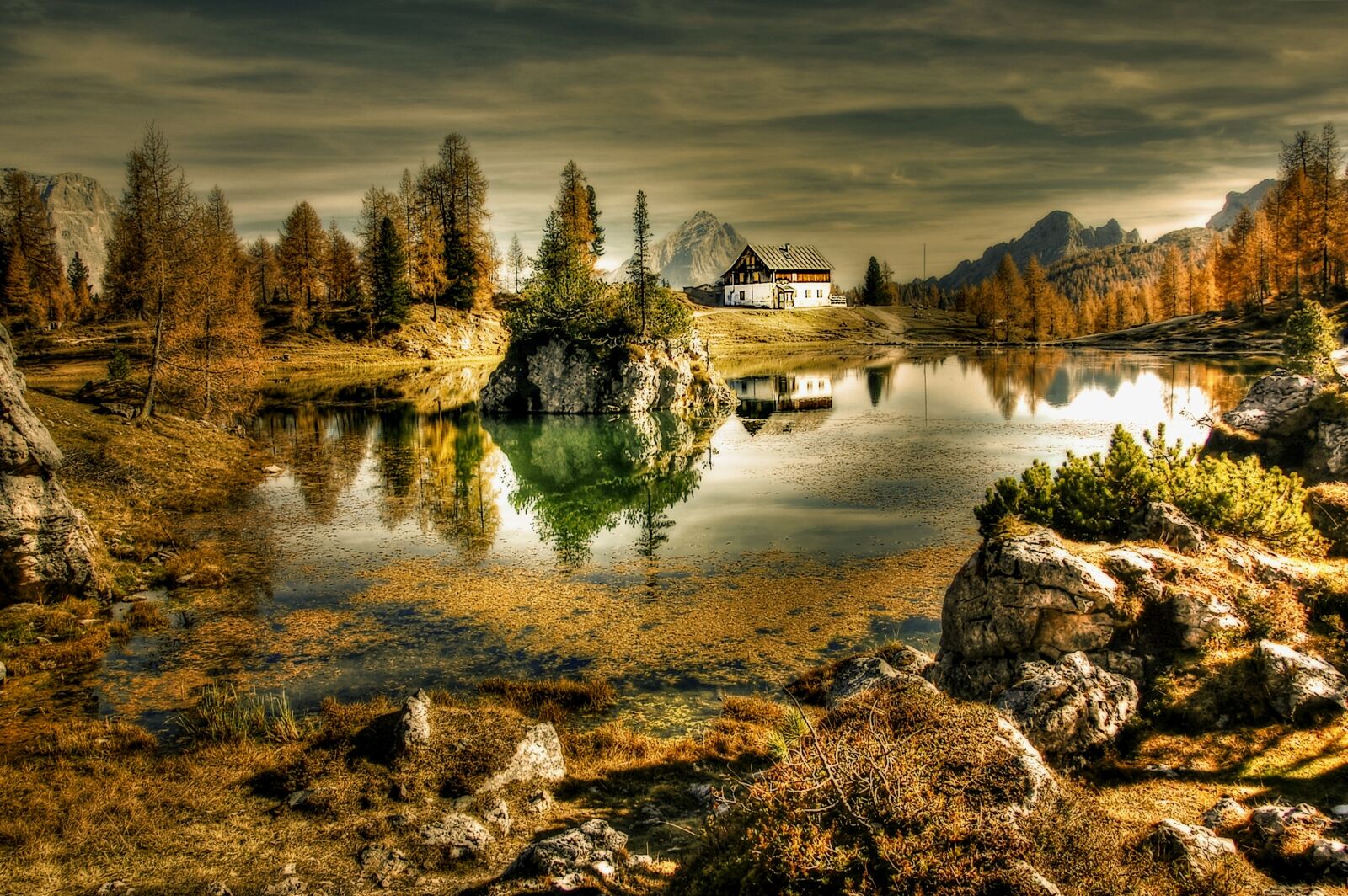 Nikon D40 sample photo. Twilight, bergsee, nature photography