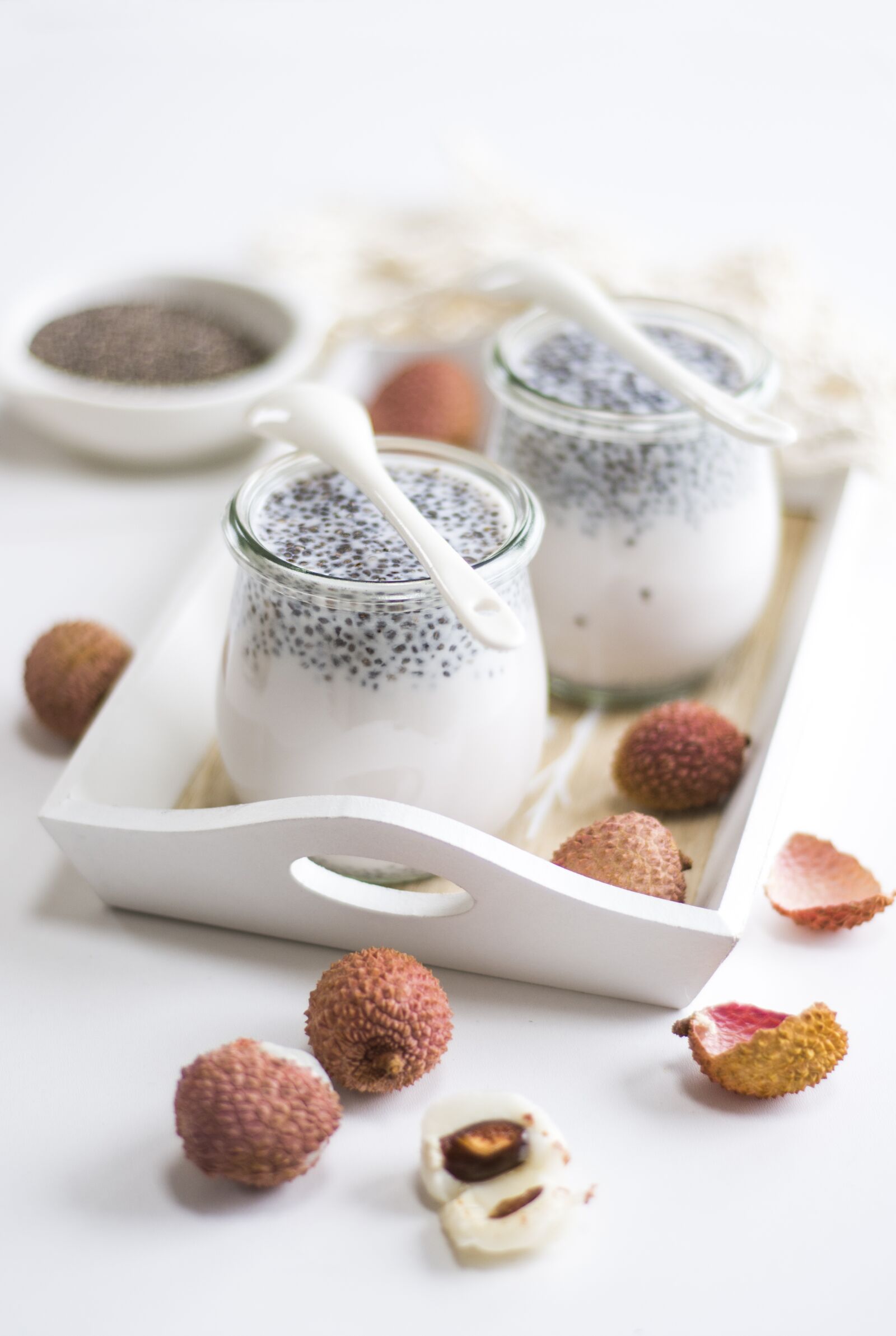 Nikon D7200 sample photo. Chia, yogurt, milk photography