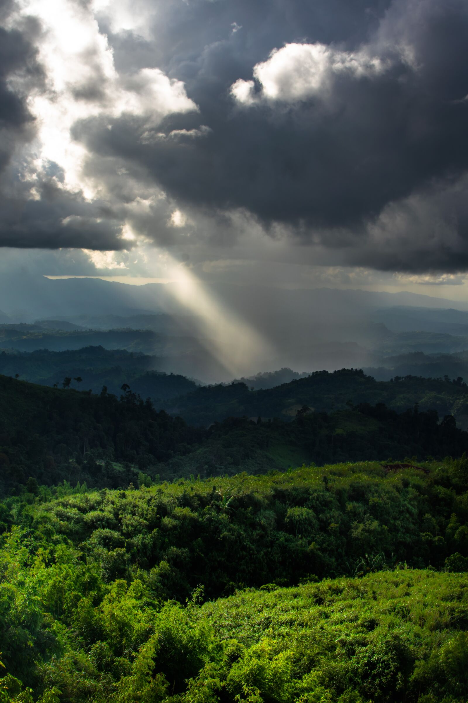 Nikon D3300 sample photo. Landscape, sunrays, bandarban photography