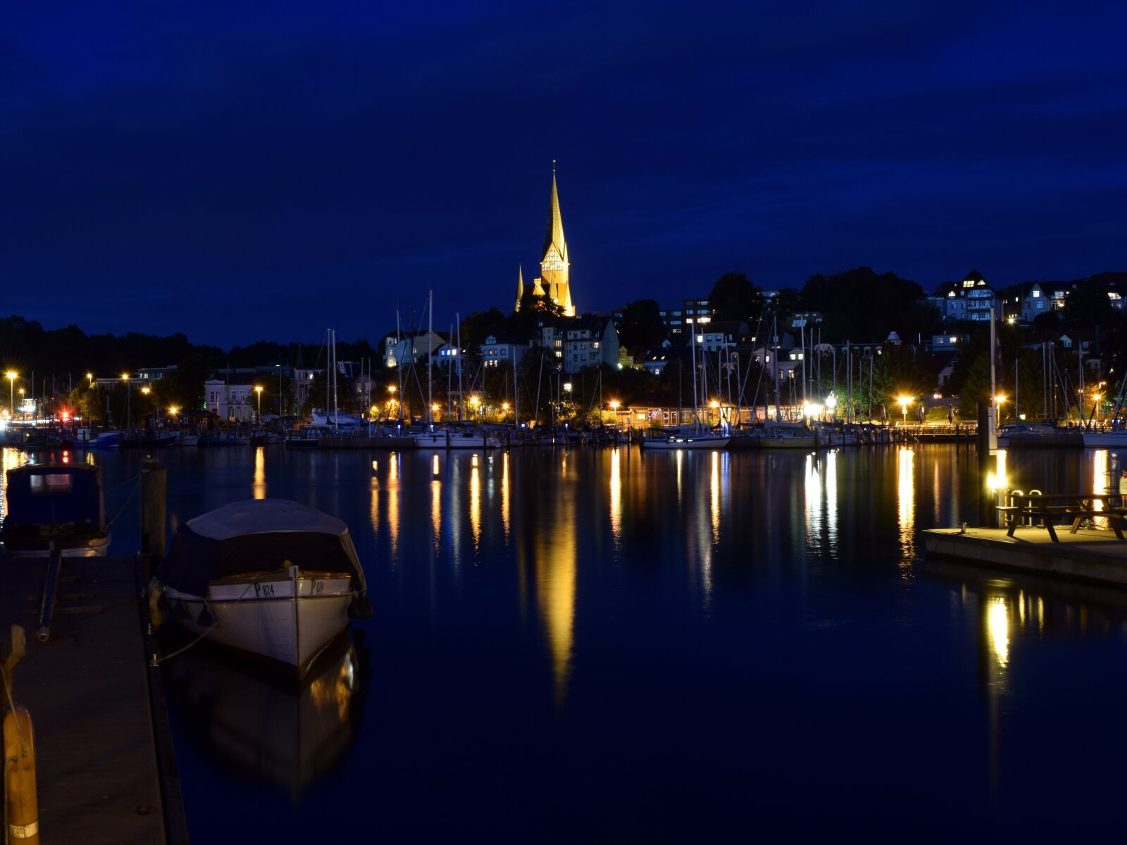 Nikon D5300 sample photo. Night photograph, city, flensburg photography