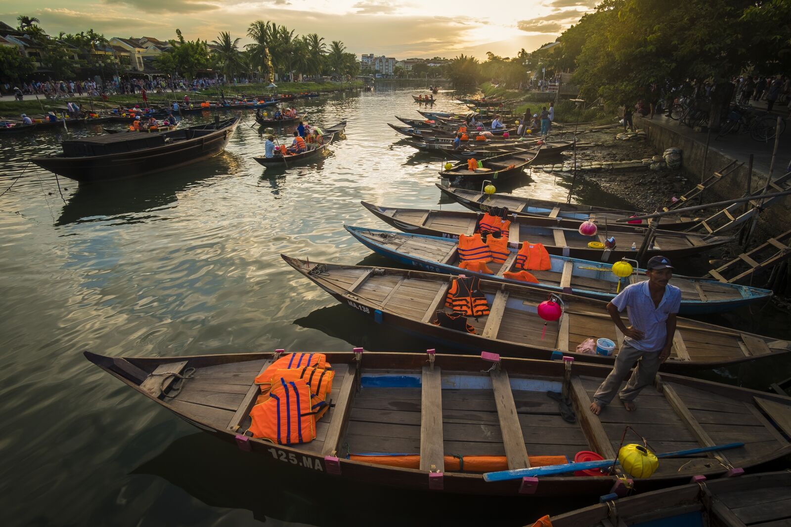 Fujifilm X-T2 sample photo. Boat, hoian, water photography