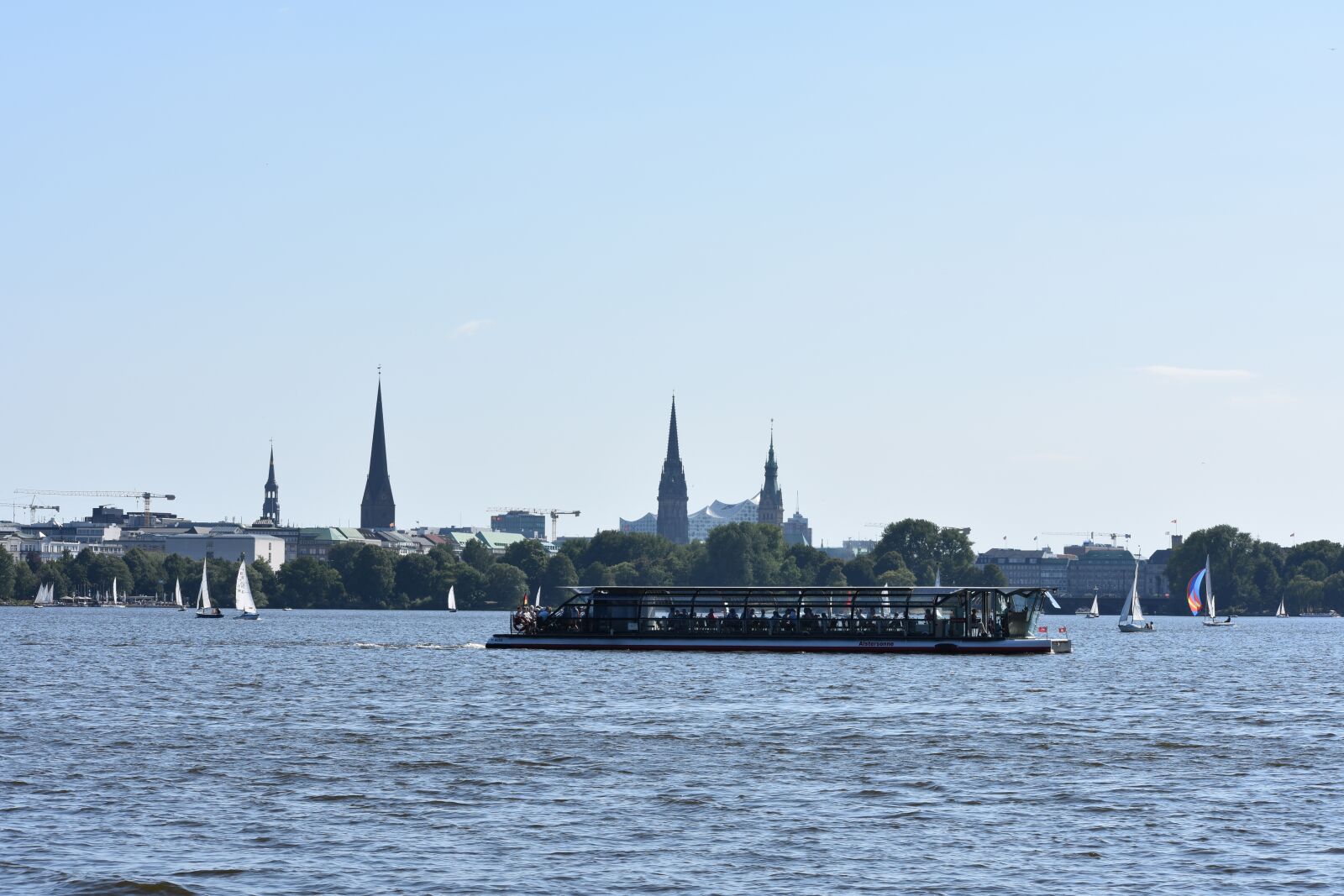 Nikon D3400 sample photo. Hamburg, alster, landscape photography