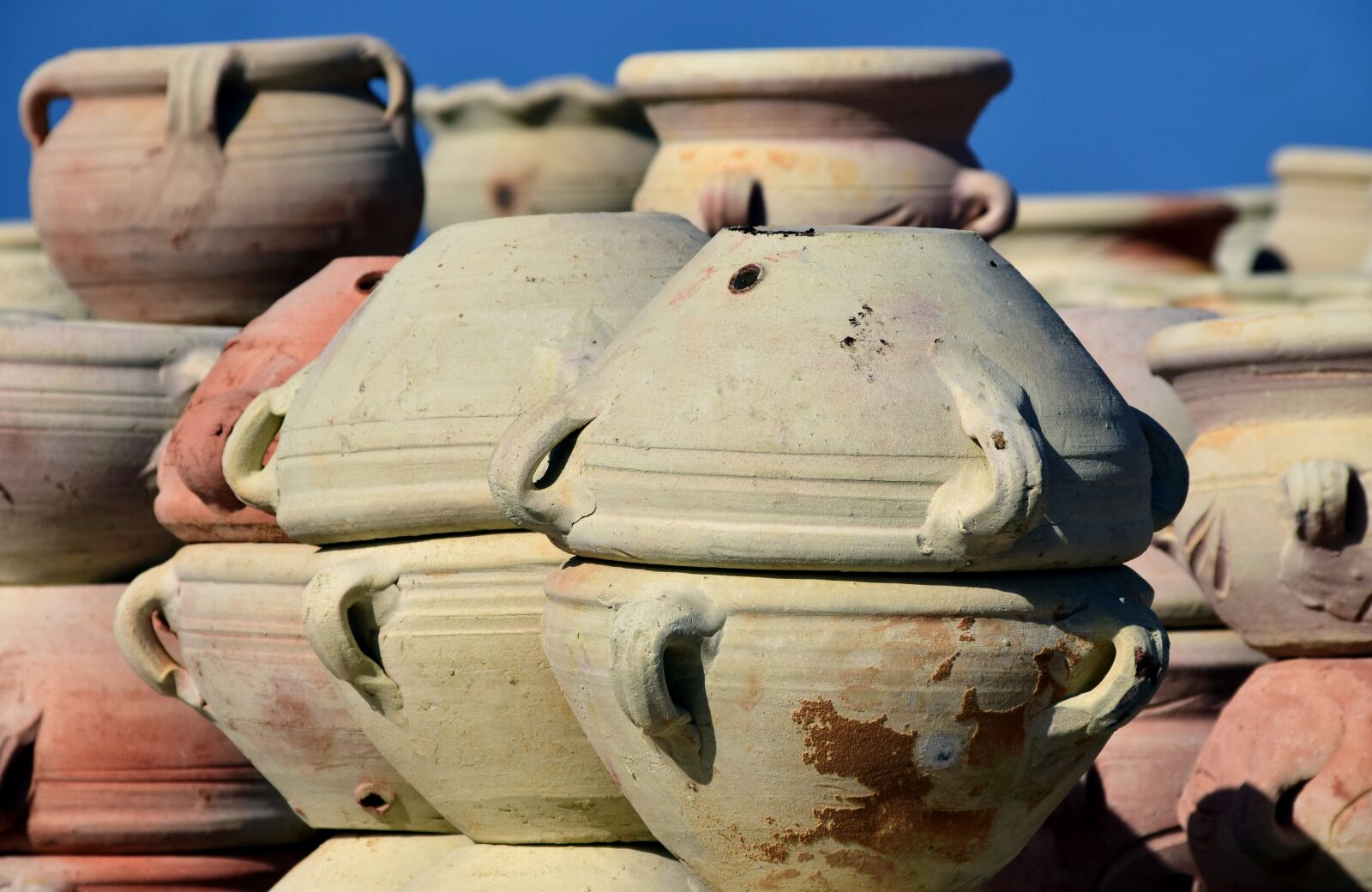 Nikon D3300 sample photo. Pottery, market, sale photography