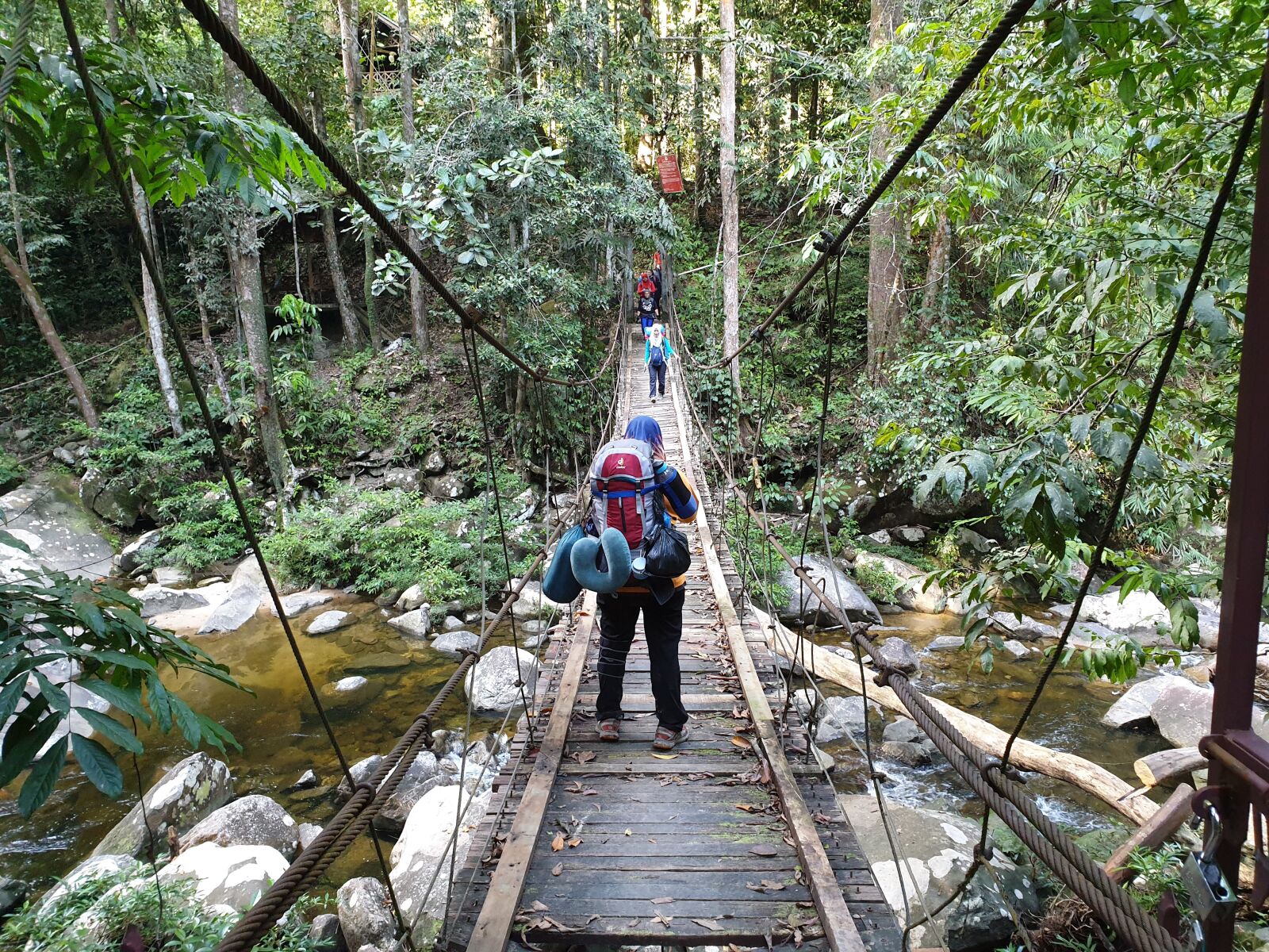 Samsung Galaxy Note9 sample photo. Hanging bridge, gunung stong photography