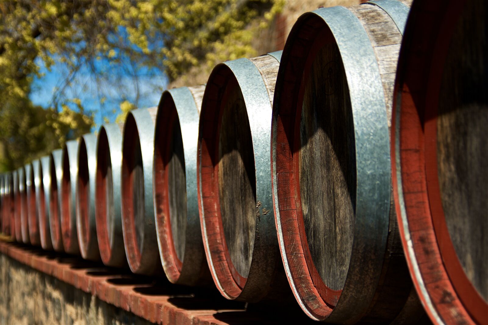 Pentax K-5 sample photo. Wine, winery, barrels photography