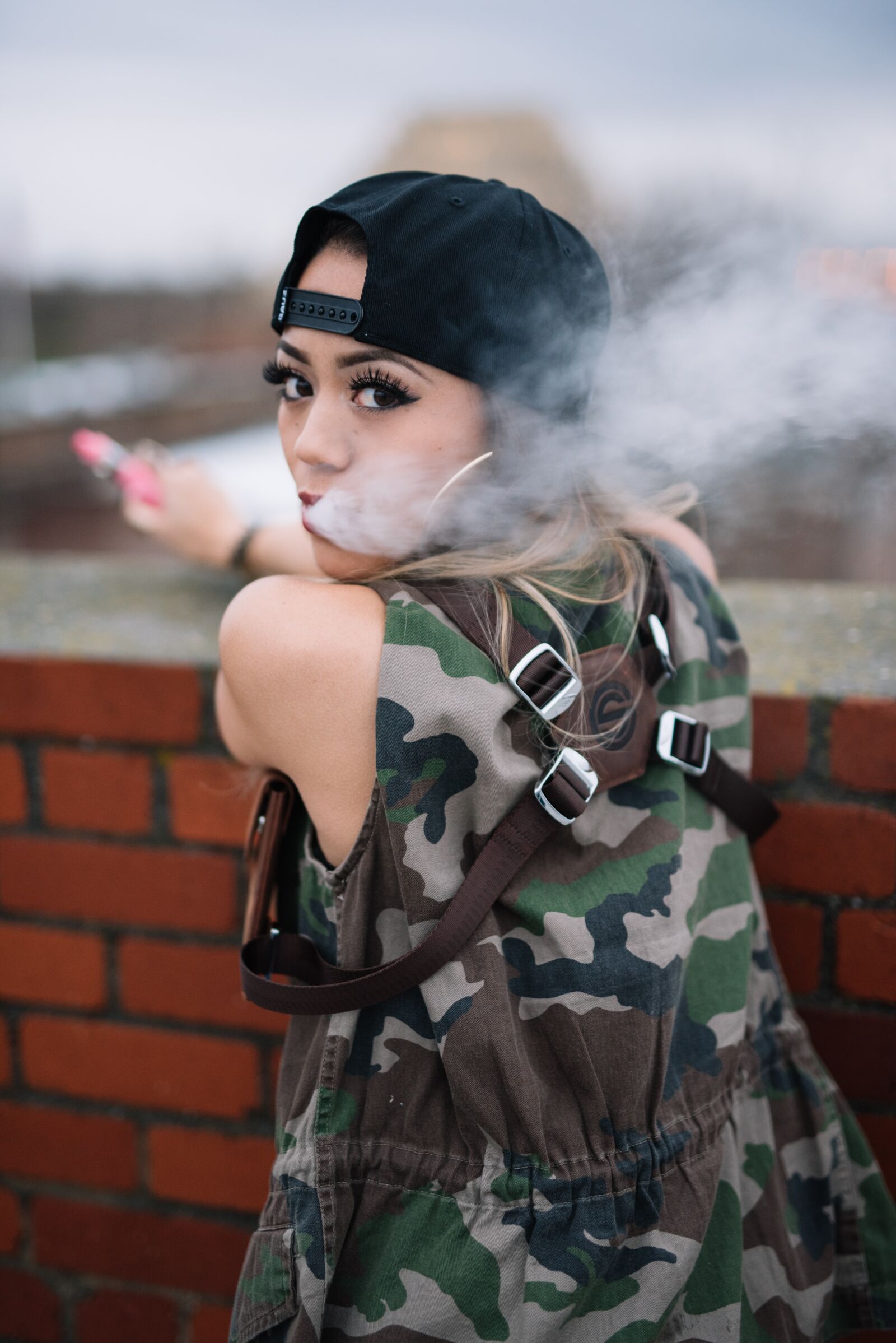 Nikon D750 sample photo. Vaping, vaping girl, vaping photography