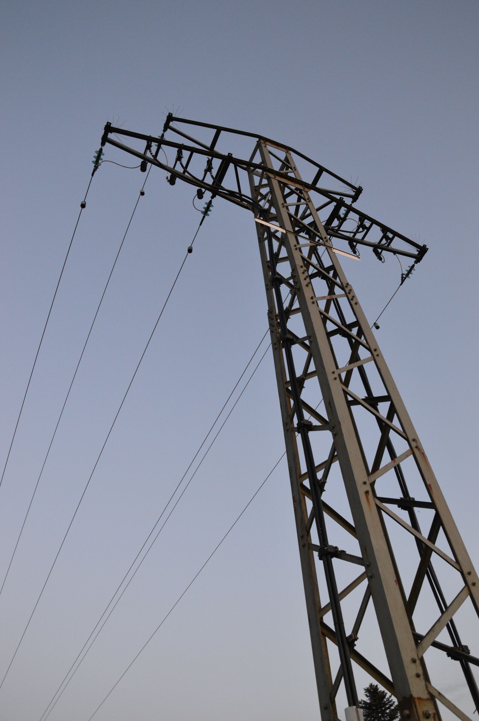 Nikon D3200 sample photo. Current, strommast, sky photography