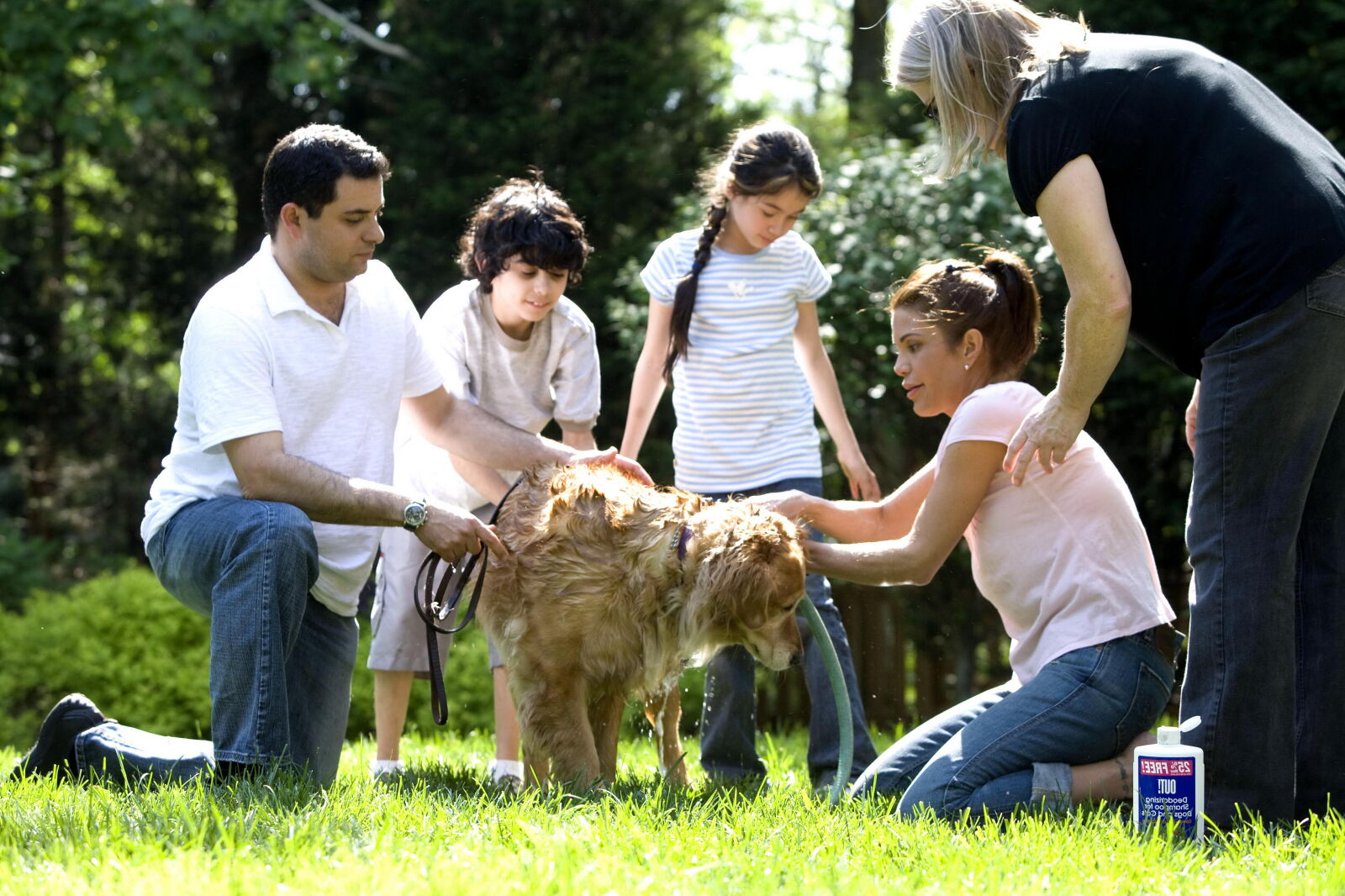 Canon EOS-1Ds Mark II sample photo. Family, washing, dog, back photography
