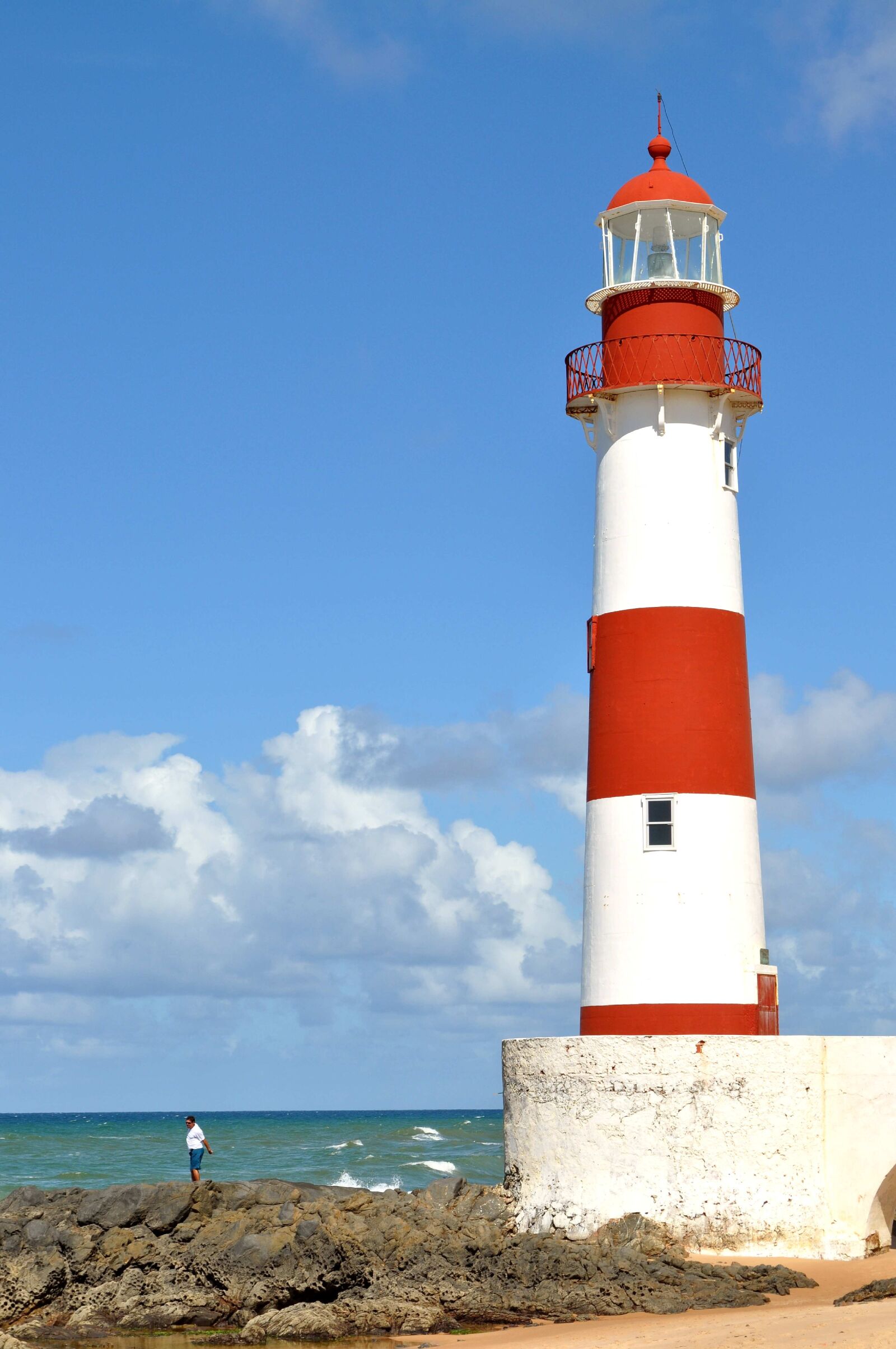 Nikon D5000 sample photo. Red, white, tower, lighthouse photography
