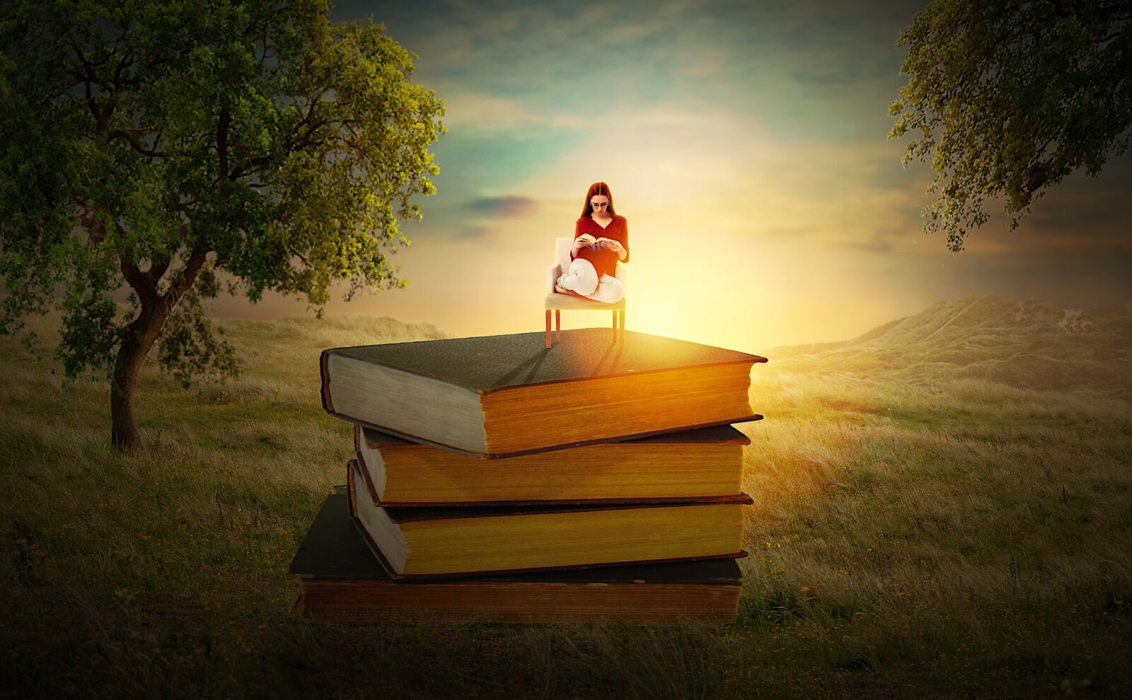 Nikon D90 sample photo. Woman, book, read photography