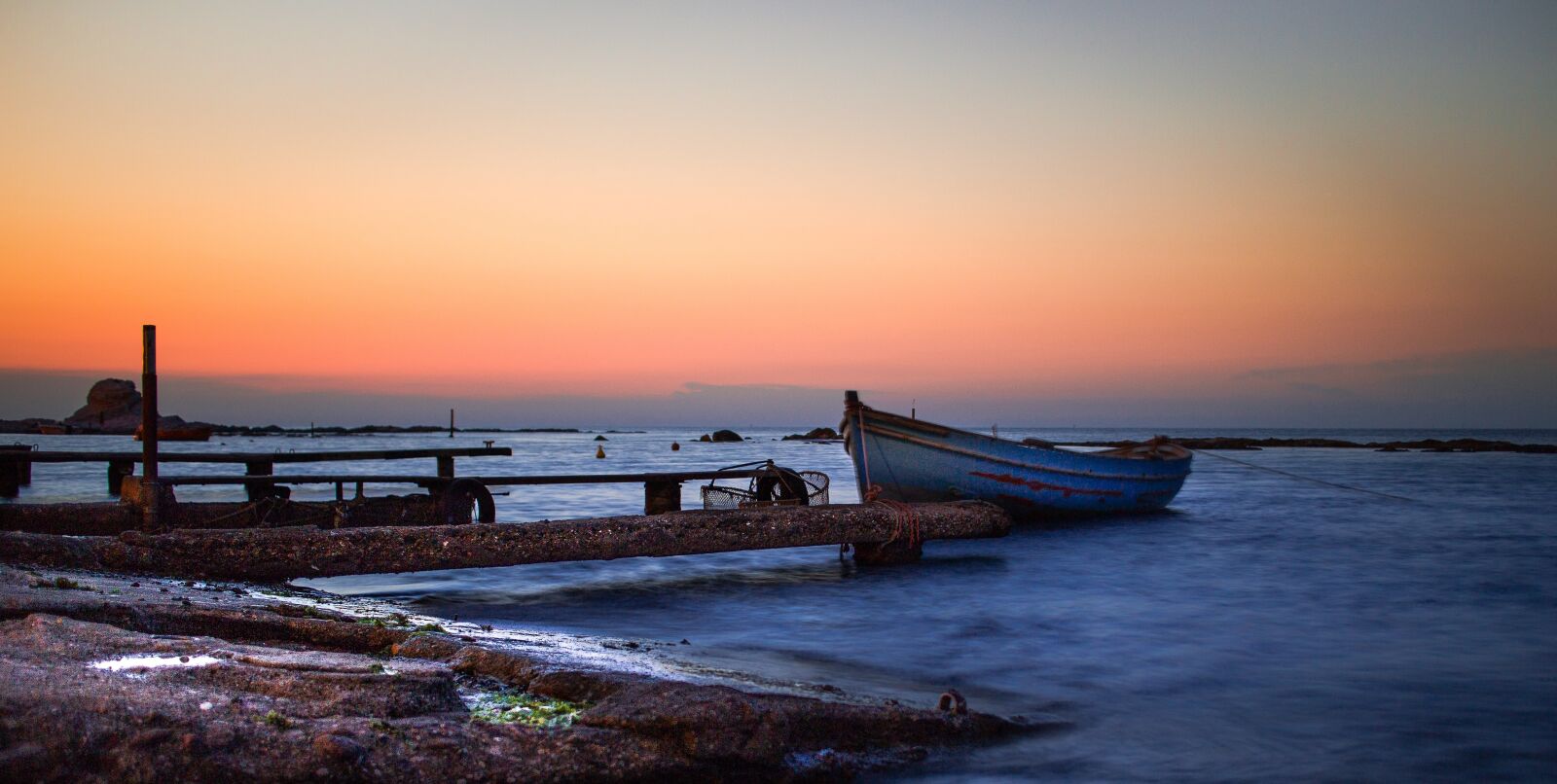 Canon EOS M sample photo. Boat, sea, sunset photography