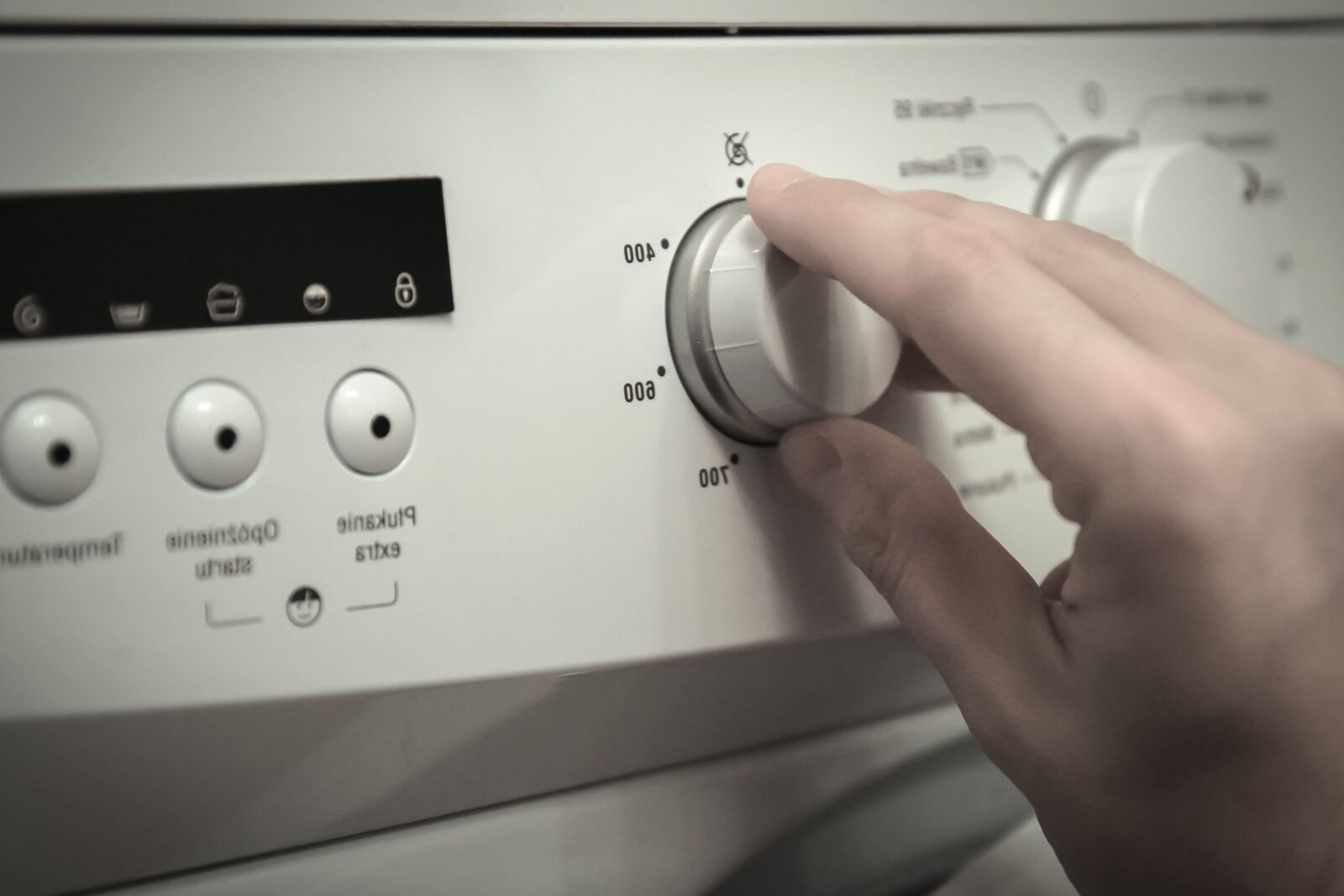 Canon EOS 70D sample photo. Washing machine, button, regulation photography