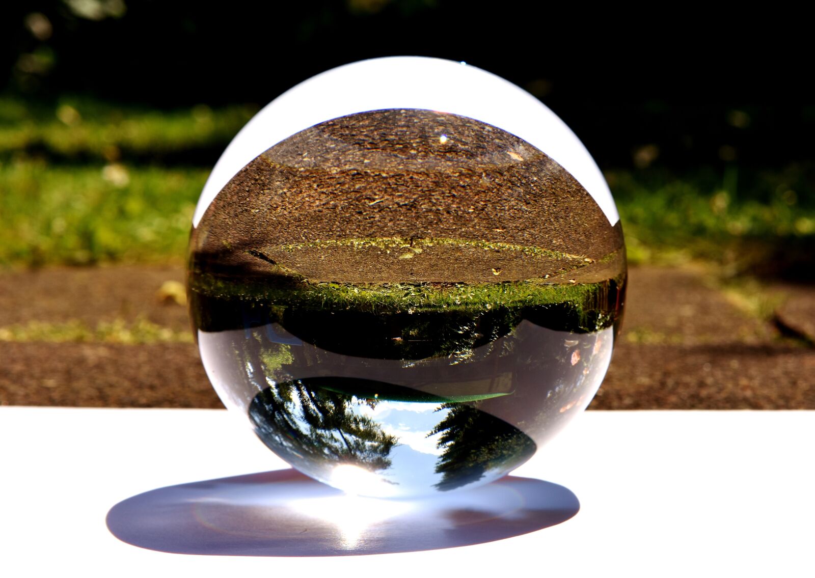 Nikon D7200 sample photo. Glaskugeln, mirroring, garden photography