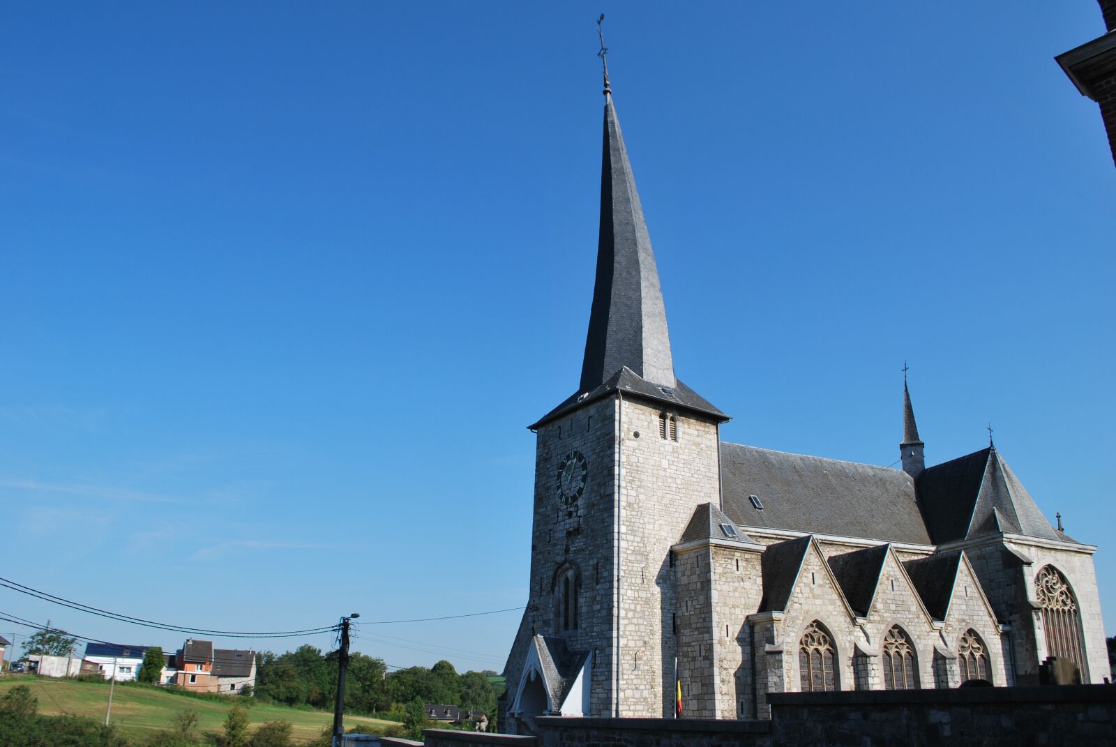 Nikon D60 sample photo. Church, twisted bell tower photography