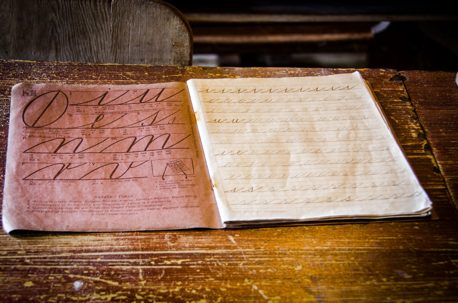 Nikon D7000 sample photo. Desk, exercise book, school photography