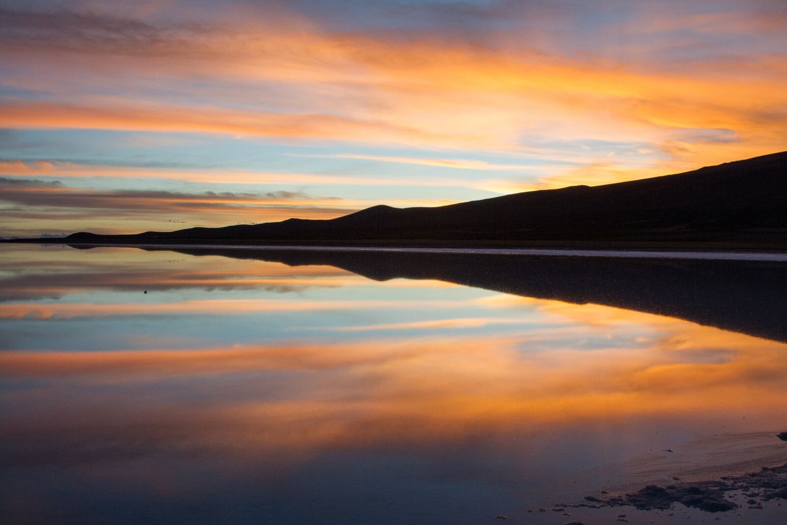 Canon EOS 7D + Canon EF 24-105mm F4L IS USM sample photo. Reflections, bolivia, sunset photography