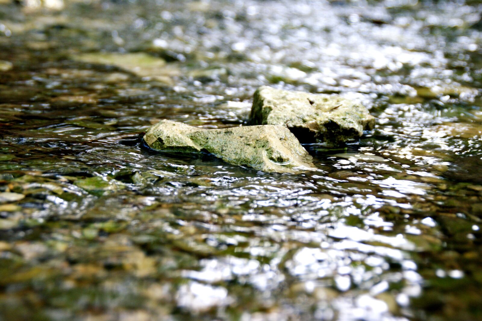 Sony Alpha DSLR-A350 sample photo. Stones, river, water photography