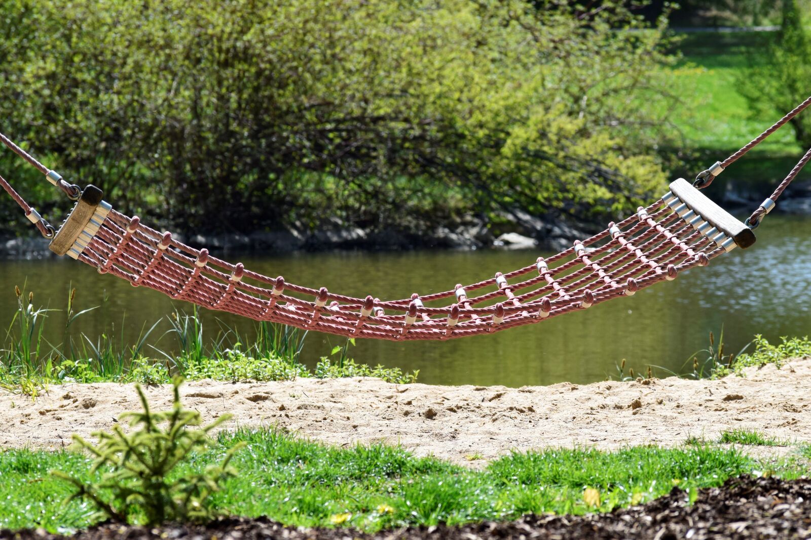 Nikon D5300 sample photo. Hammock, river, water photography