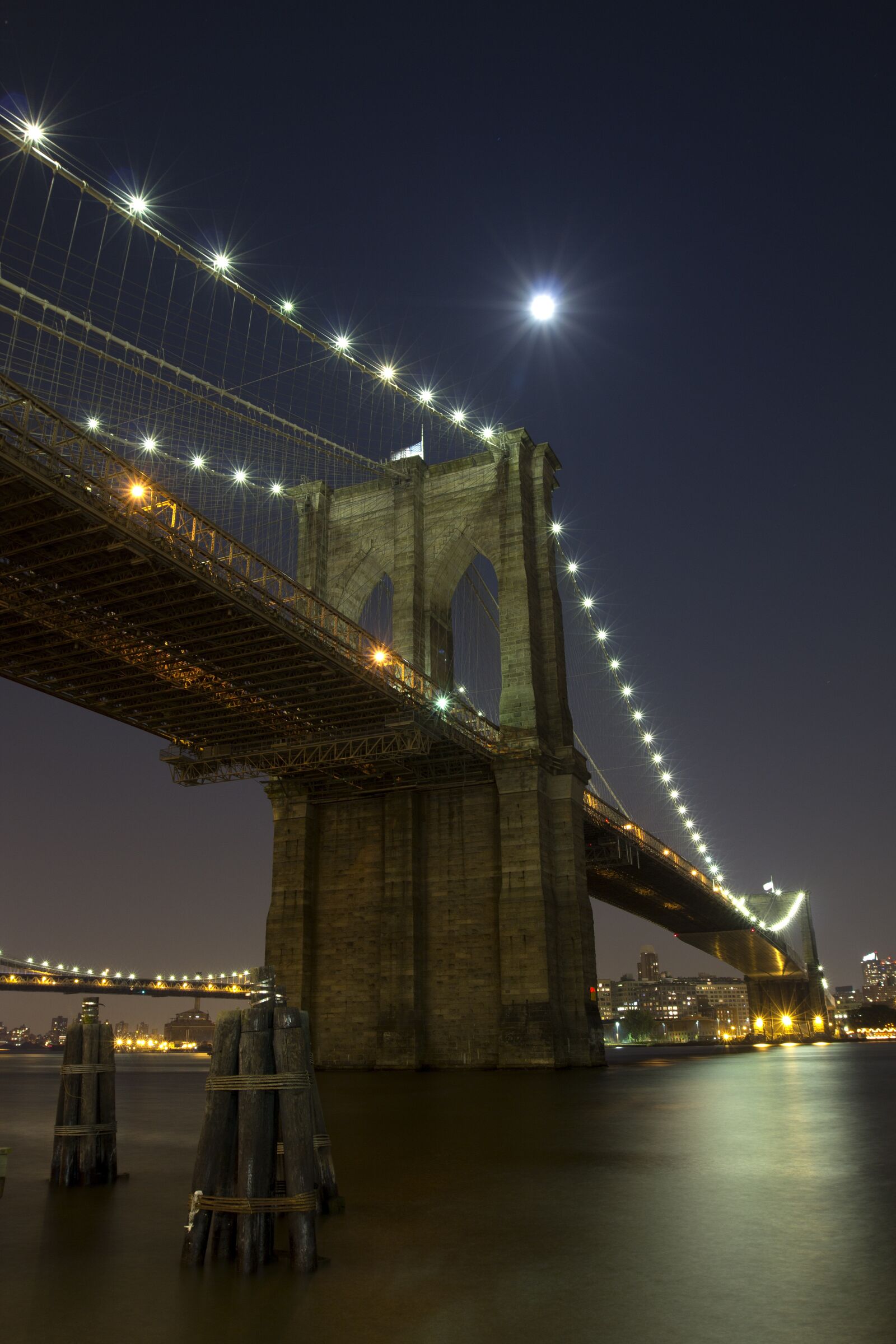 Canon EOS 60D + Canon EF 16-35mm F2.8L II USM sample photo. Brooklyn bridge, nyc, skyline photography