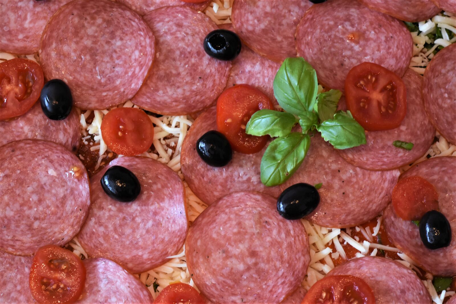 Nikon D7200 sample photo. Salami, pizza, sausage photography