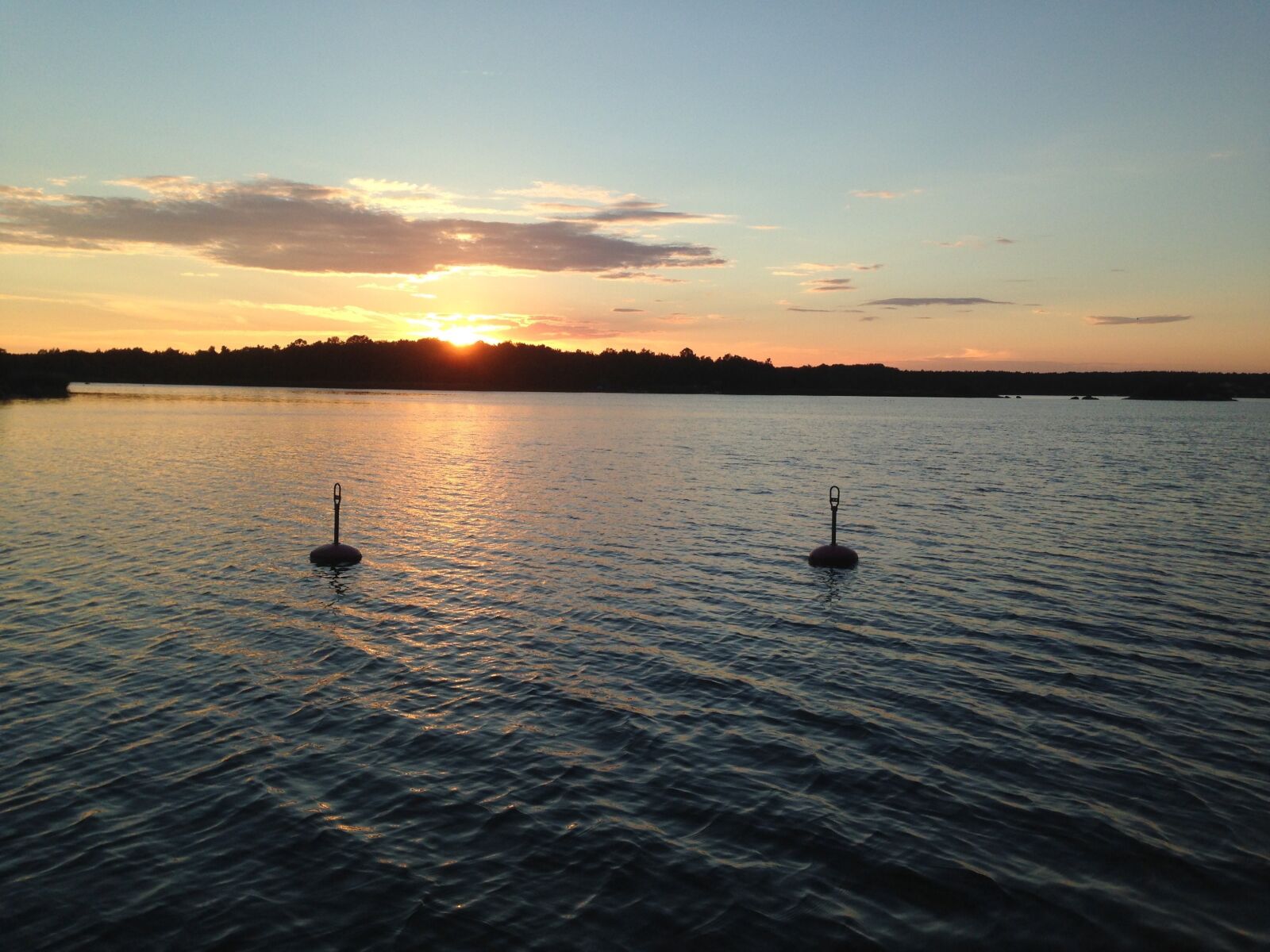 iPhone 5 back camera 4.12mm f/2.4 sample photo. Sea, sunset, sun photography