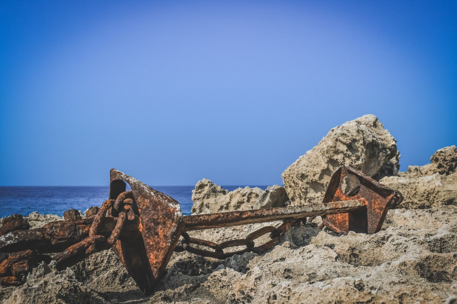 Nikon D3300 sample photo. Anchor, rusty, rusted photography