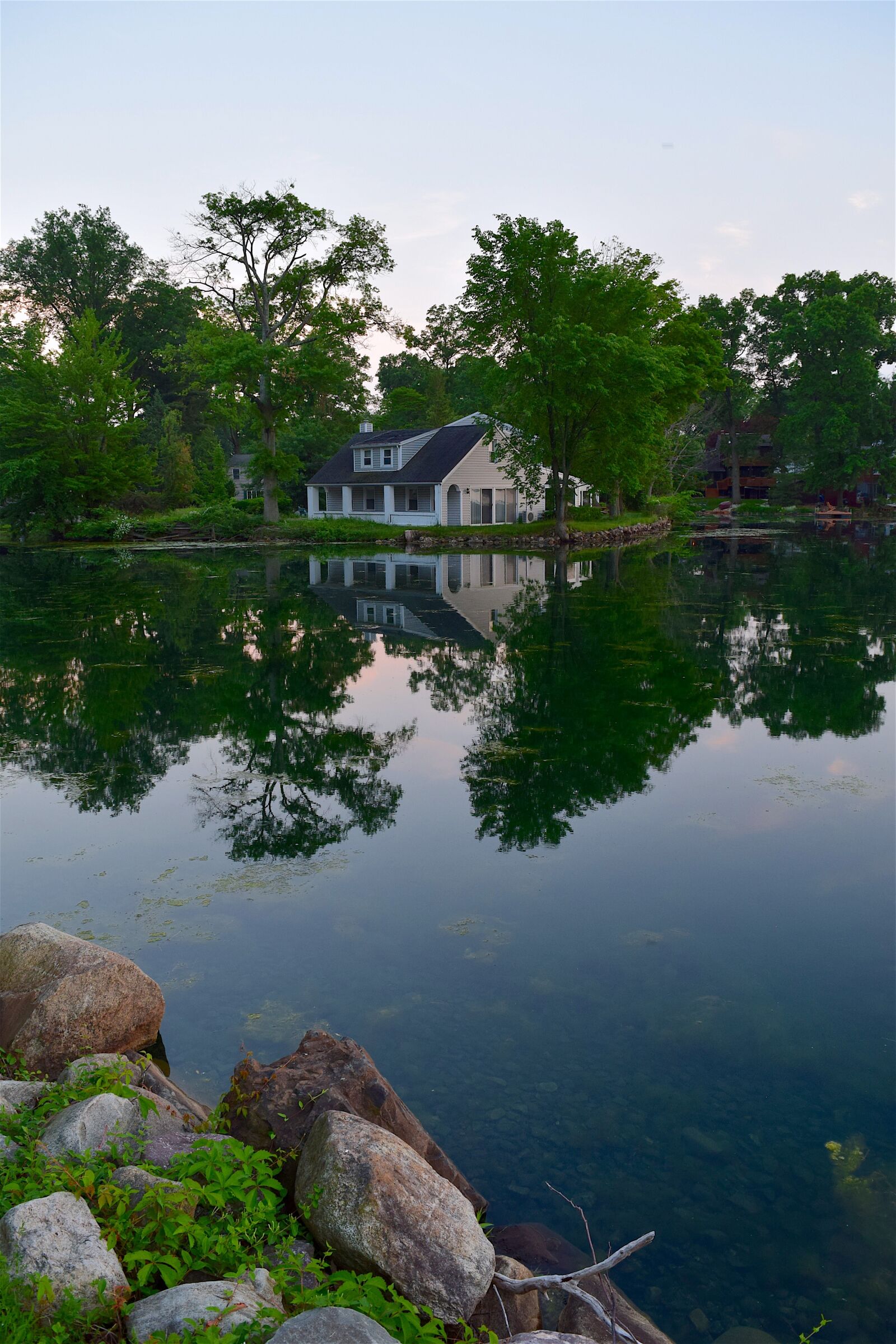 Nikon D3300 sample photo. House, lake, trees photography
