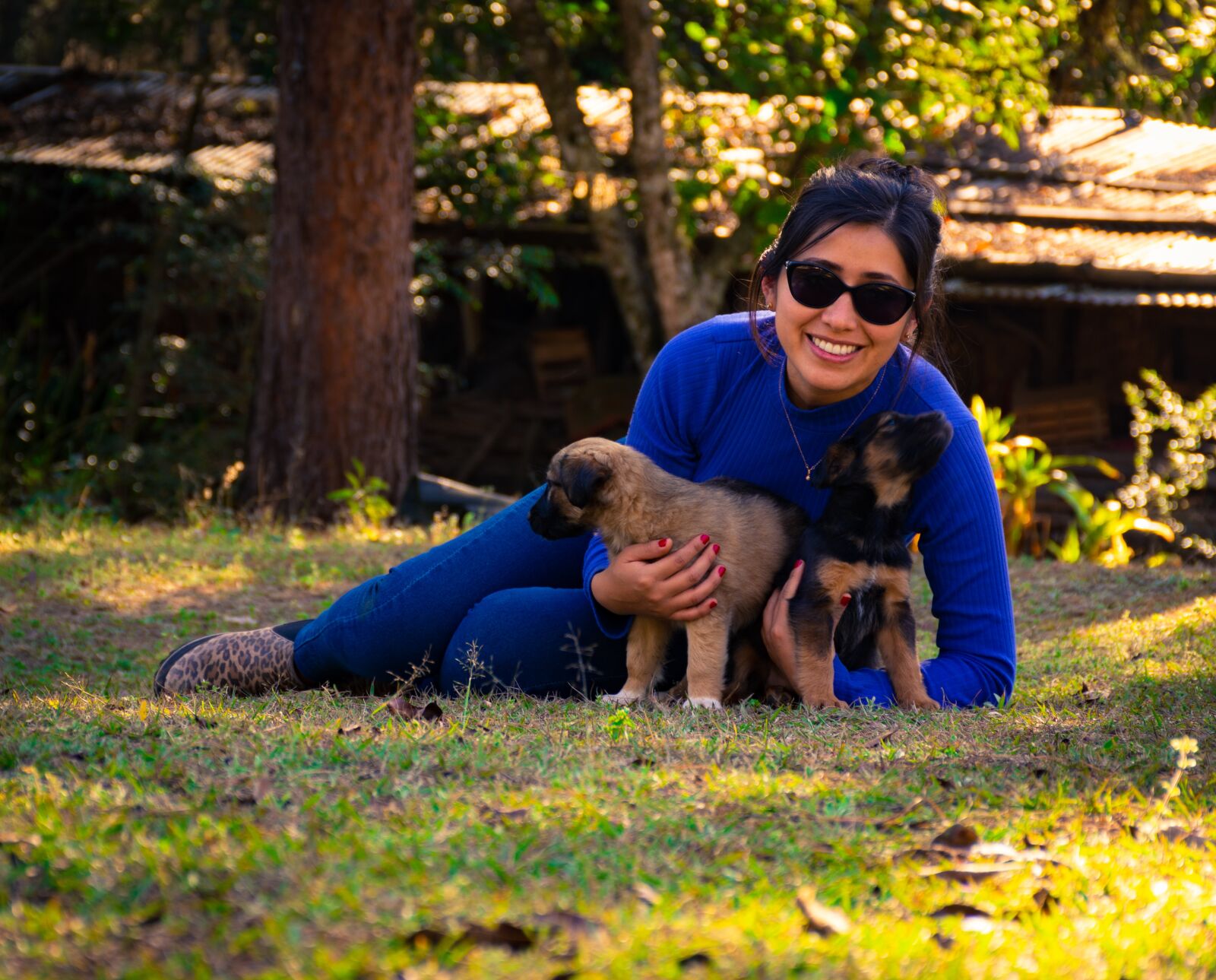 Nikon D7200 sample photo. Women, dog, pet photography