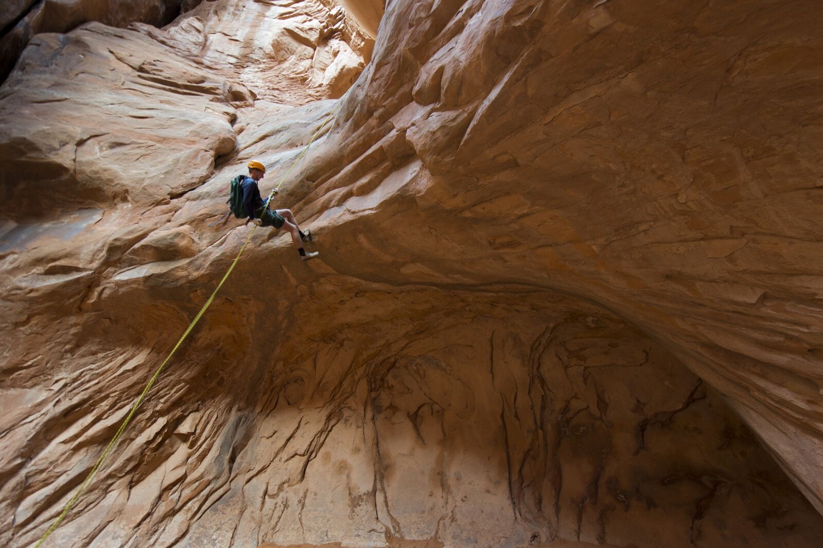 Nikon D800 sample photo. Climbing, rappelling, canyoneering photography