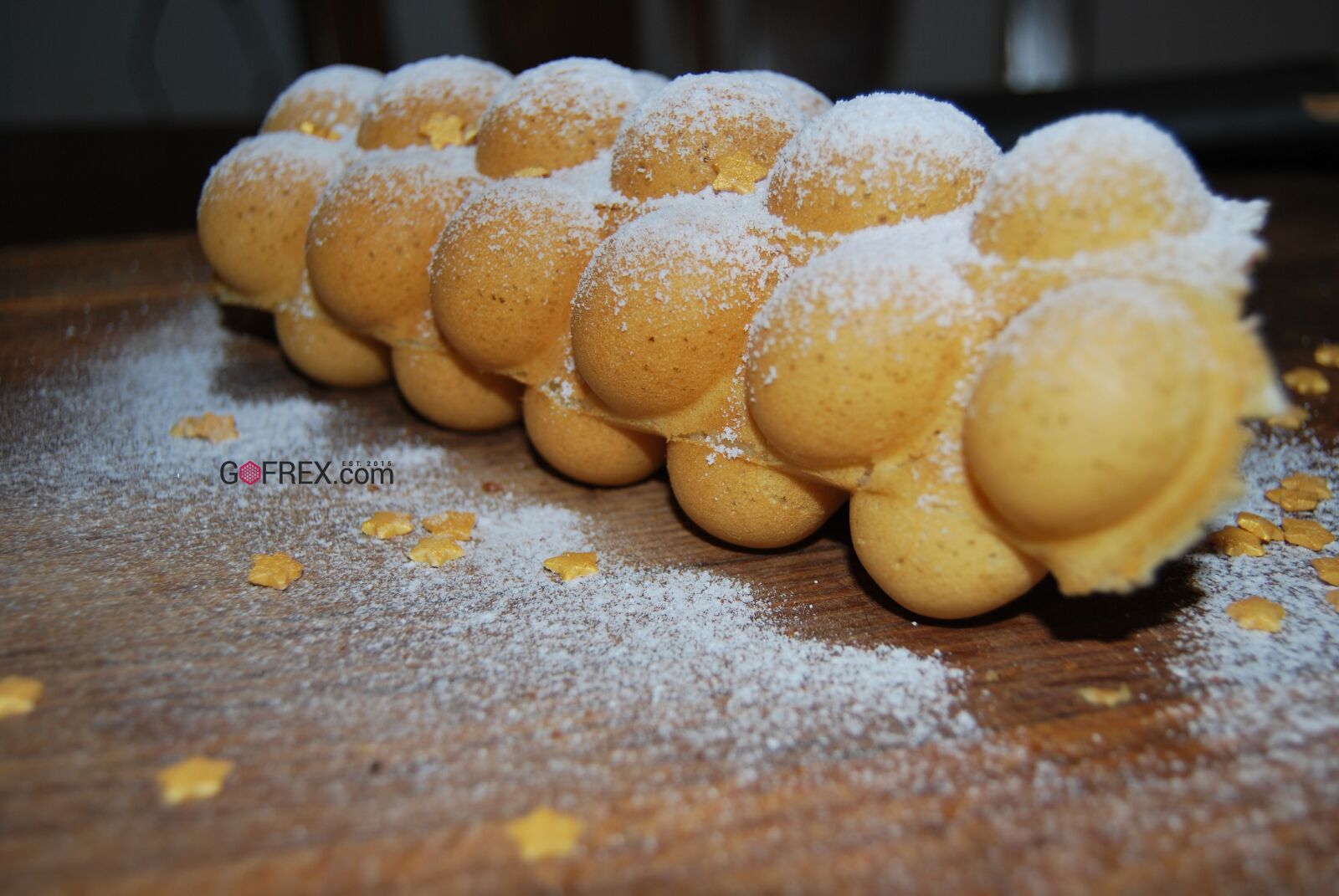 Nikon D60 sample photo. Bubble waffles, waffles bubble photography