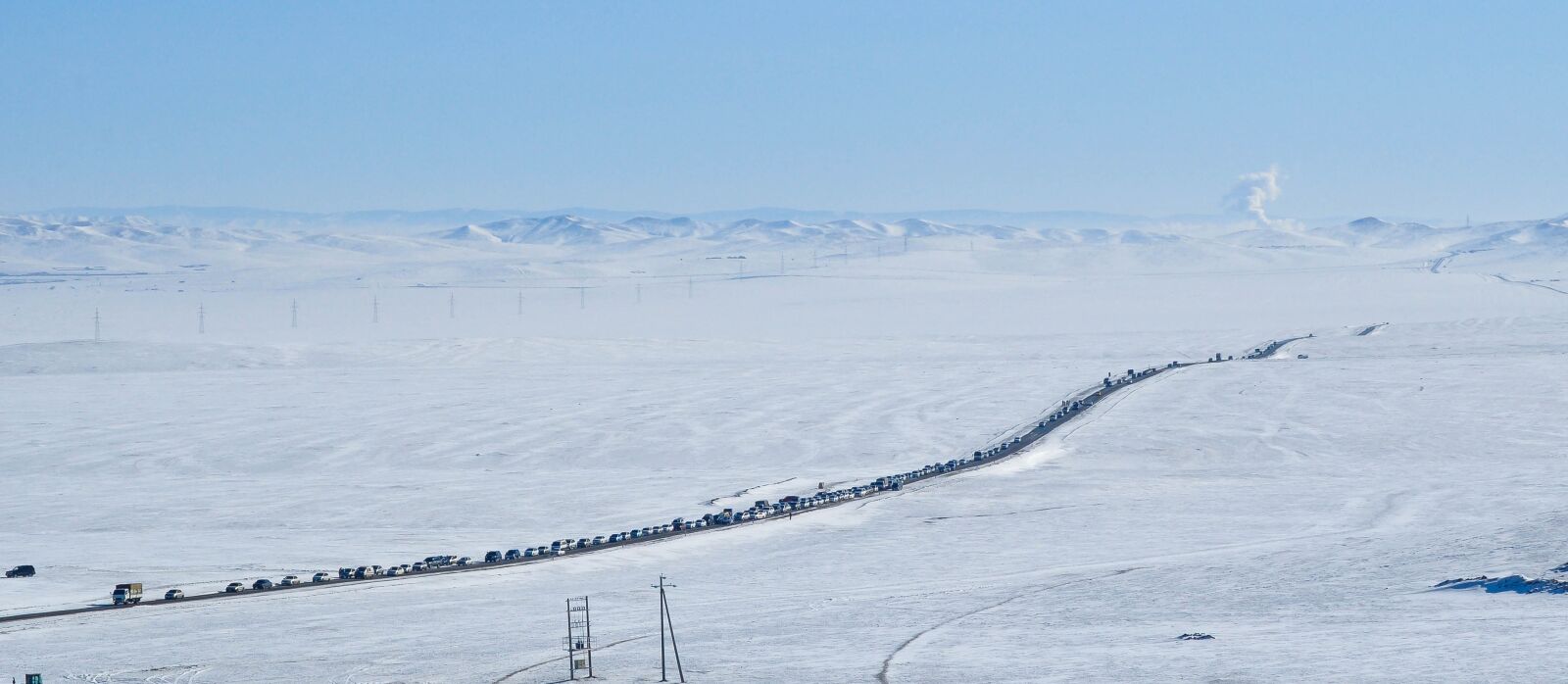 Nikon D90 sample photo. Winter, road, traffic photography