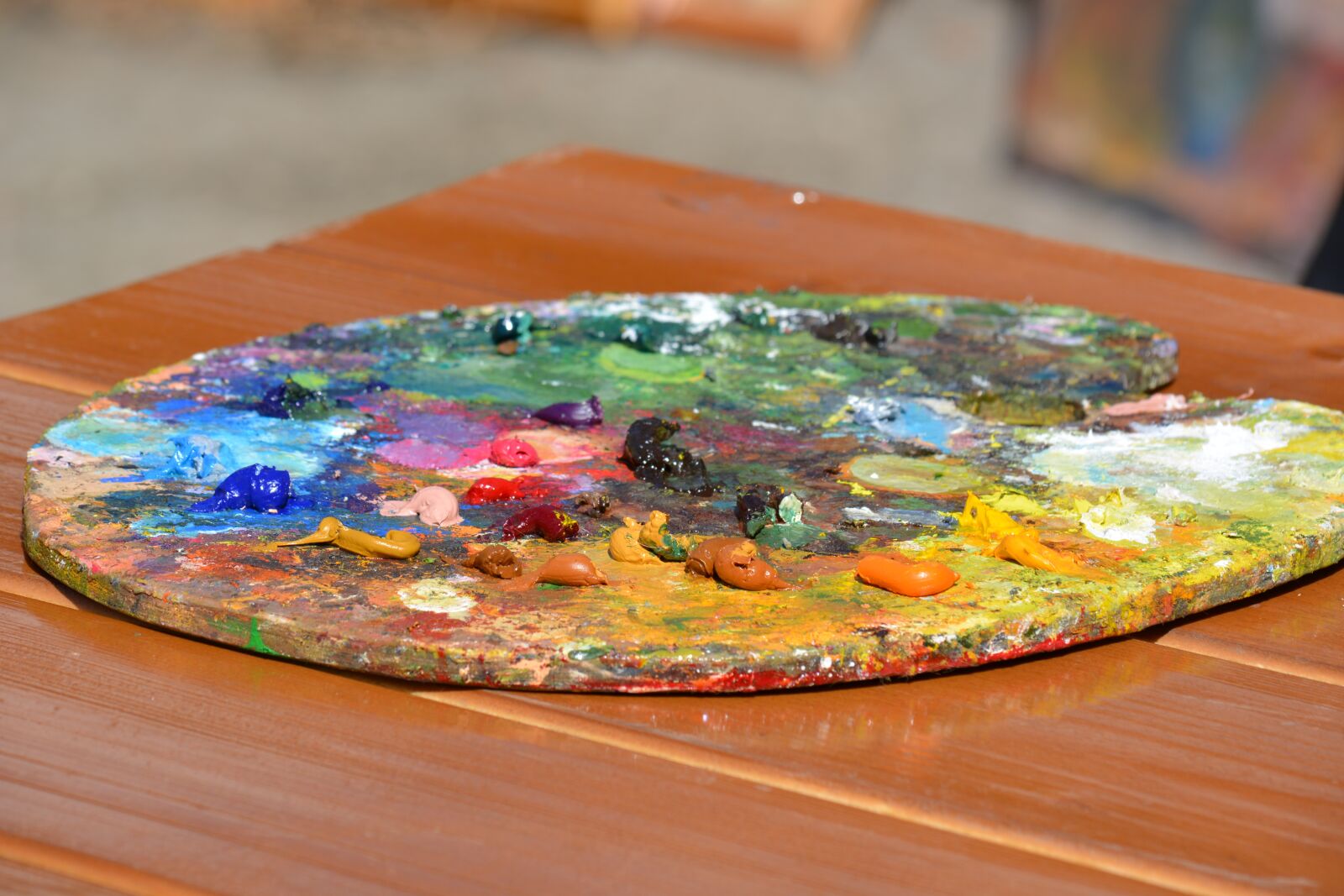 Nikon D5200 sample photo. Palette, paint, creativity photography