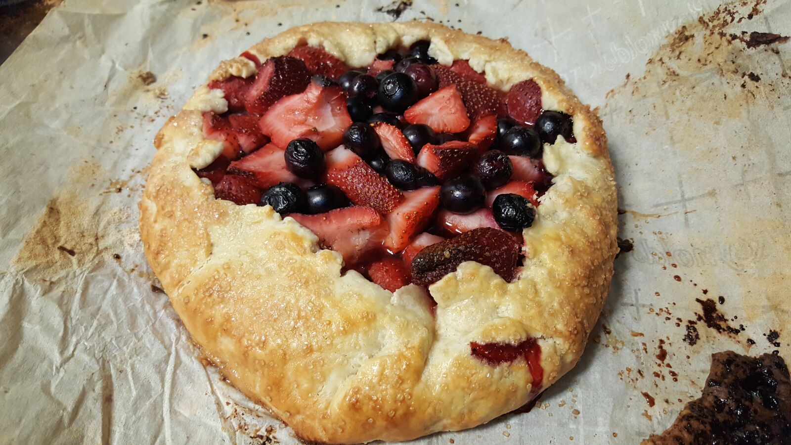 Samsung Galaxy Note5 sample photo. Baking, galette, free-form pie photography