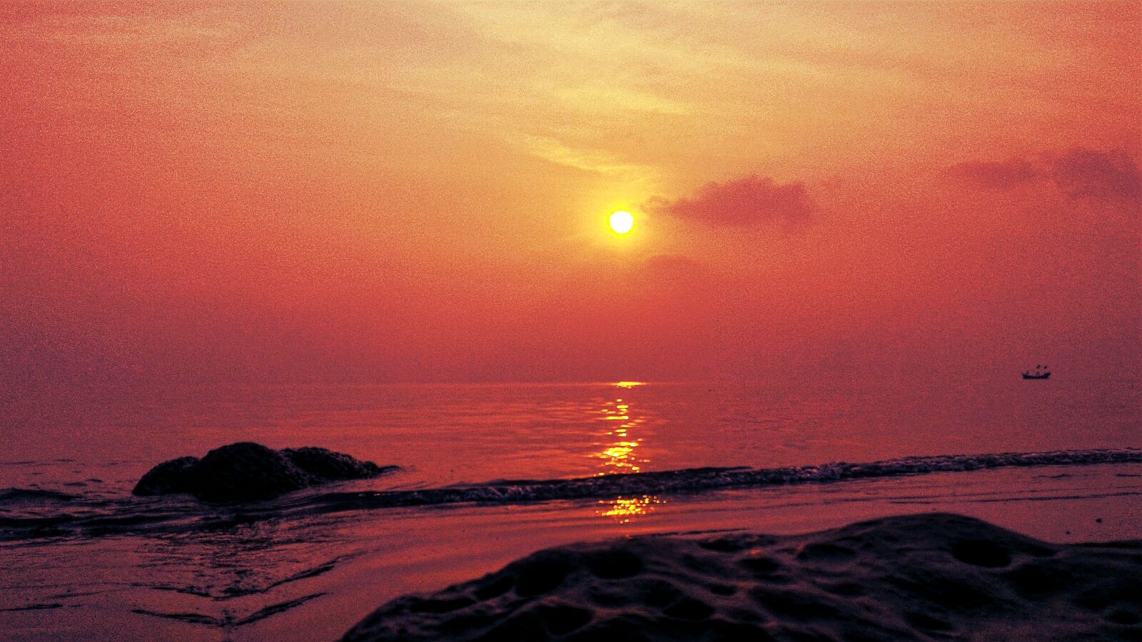 ASUS Z008D sample photo. Bangladesh, beach, sea, sunset photography