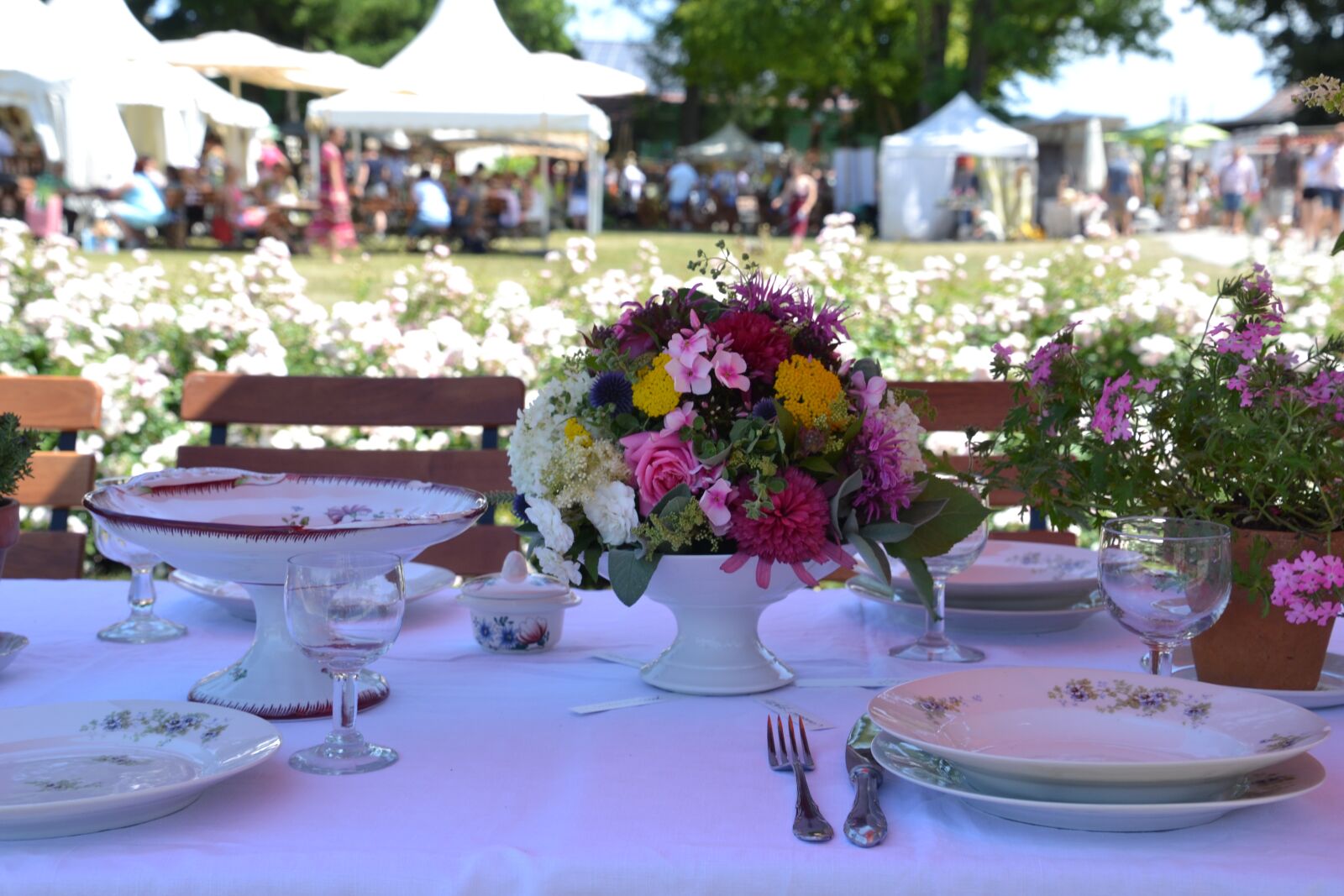 Nikon D3100 sample photo. Festival, table, covered photography