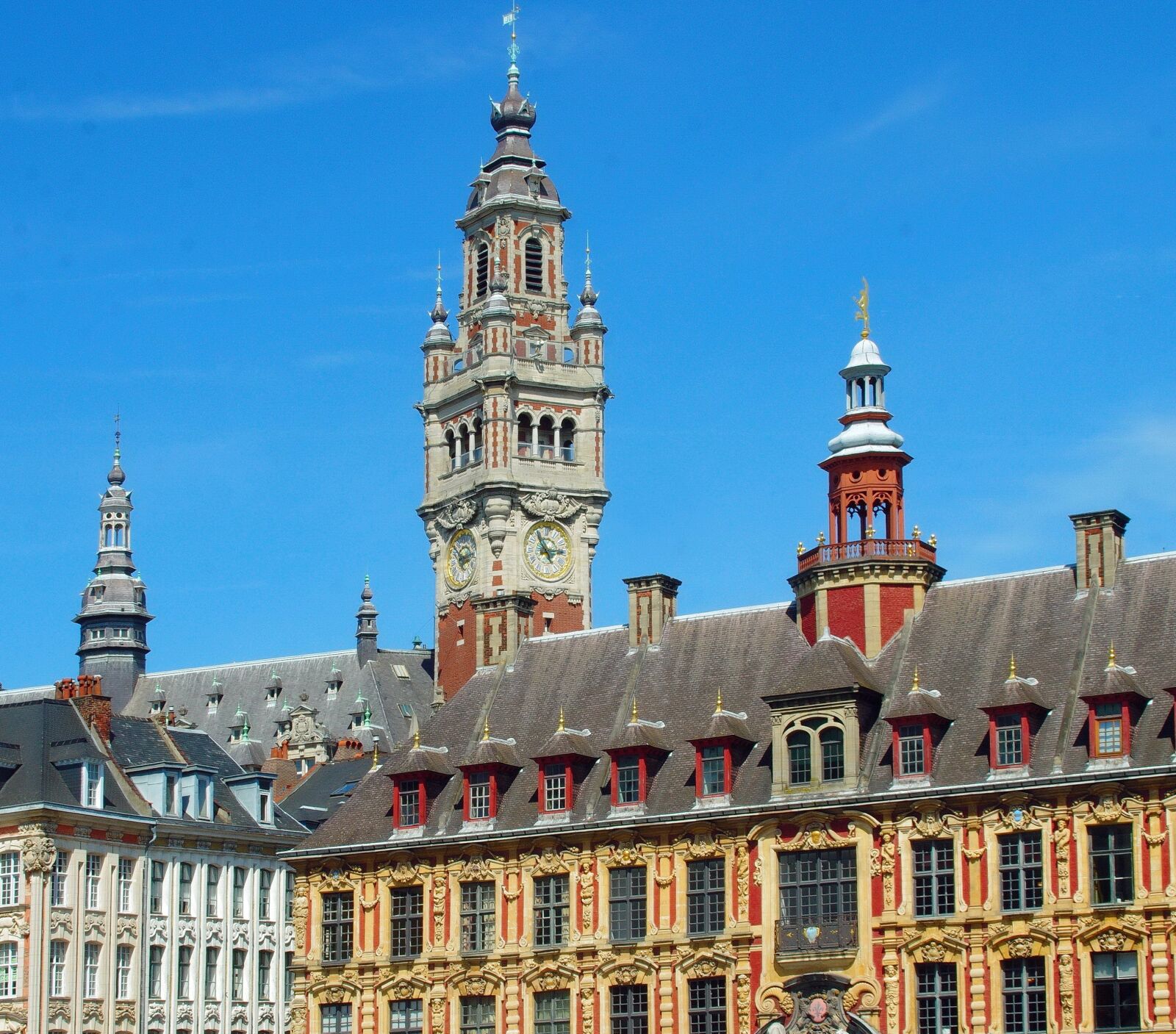 Pentax K-5 sample photo. Lille, belfry, old stock photography