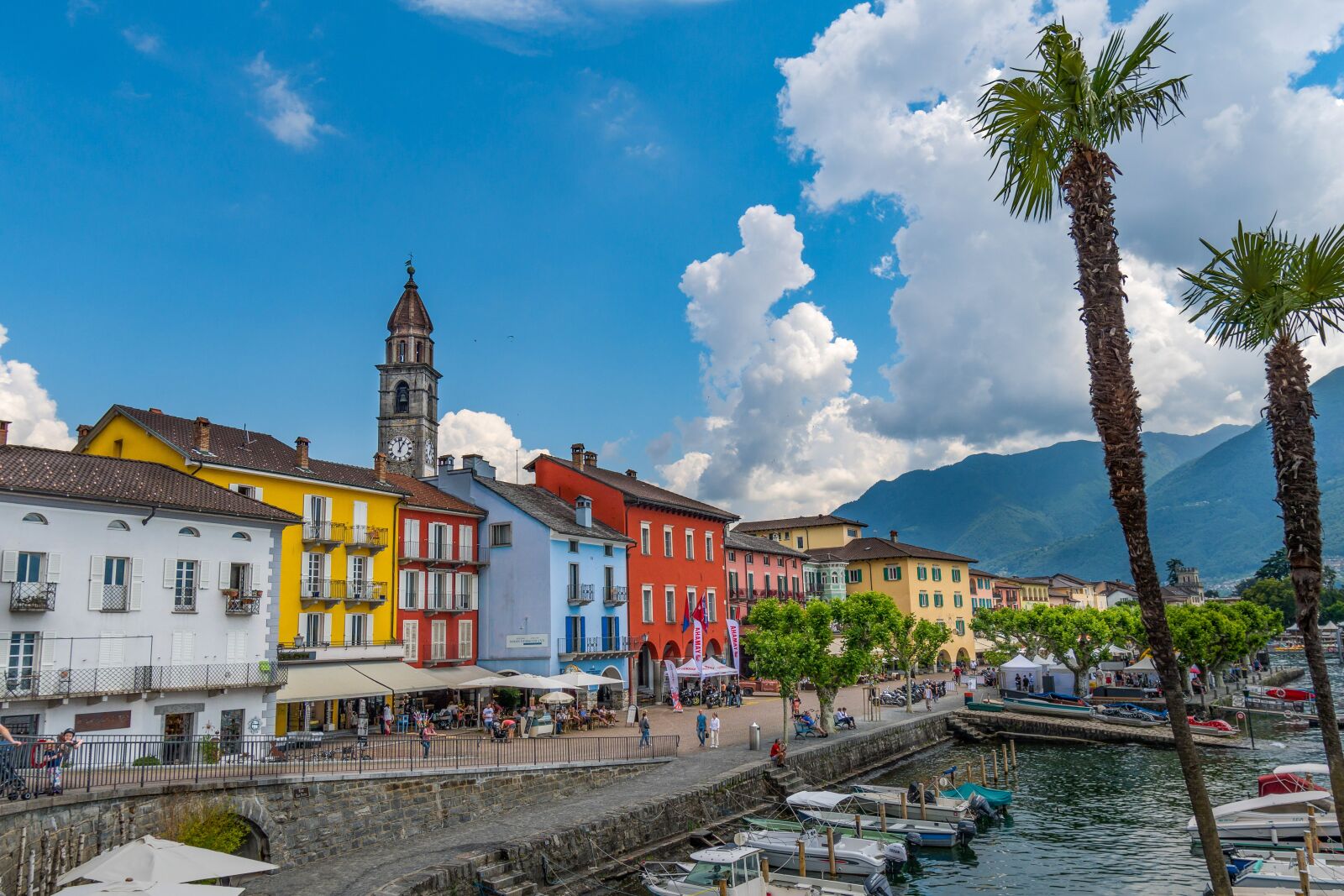 Nikon D7500 sample photo. Ascona, houses, switzerland photography