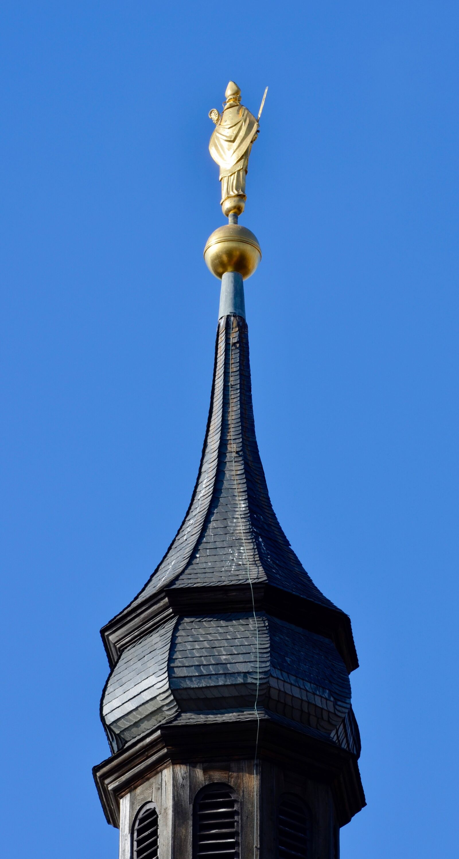Nikon D5100 sample photo. Spire, steeple, gold photography