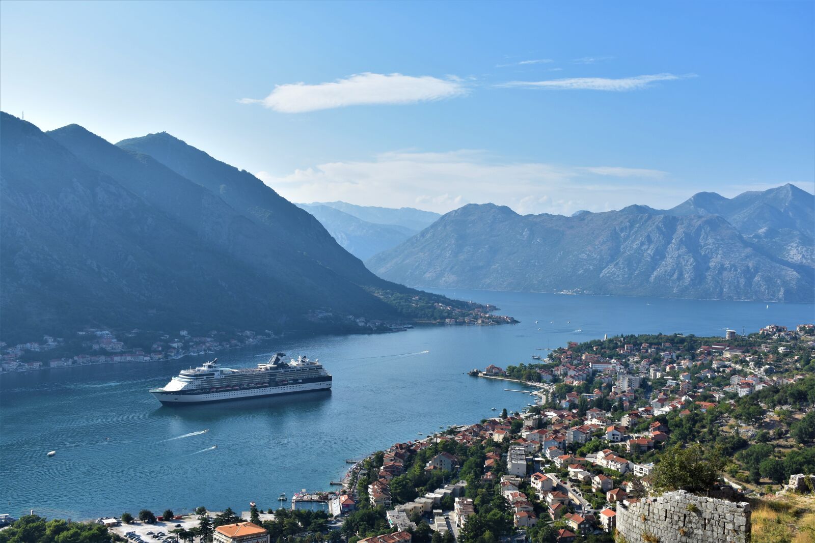 Nikon D3400 sample photo. Kotor, yacht, cruising photography