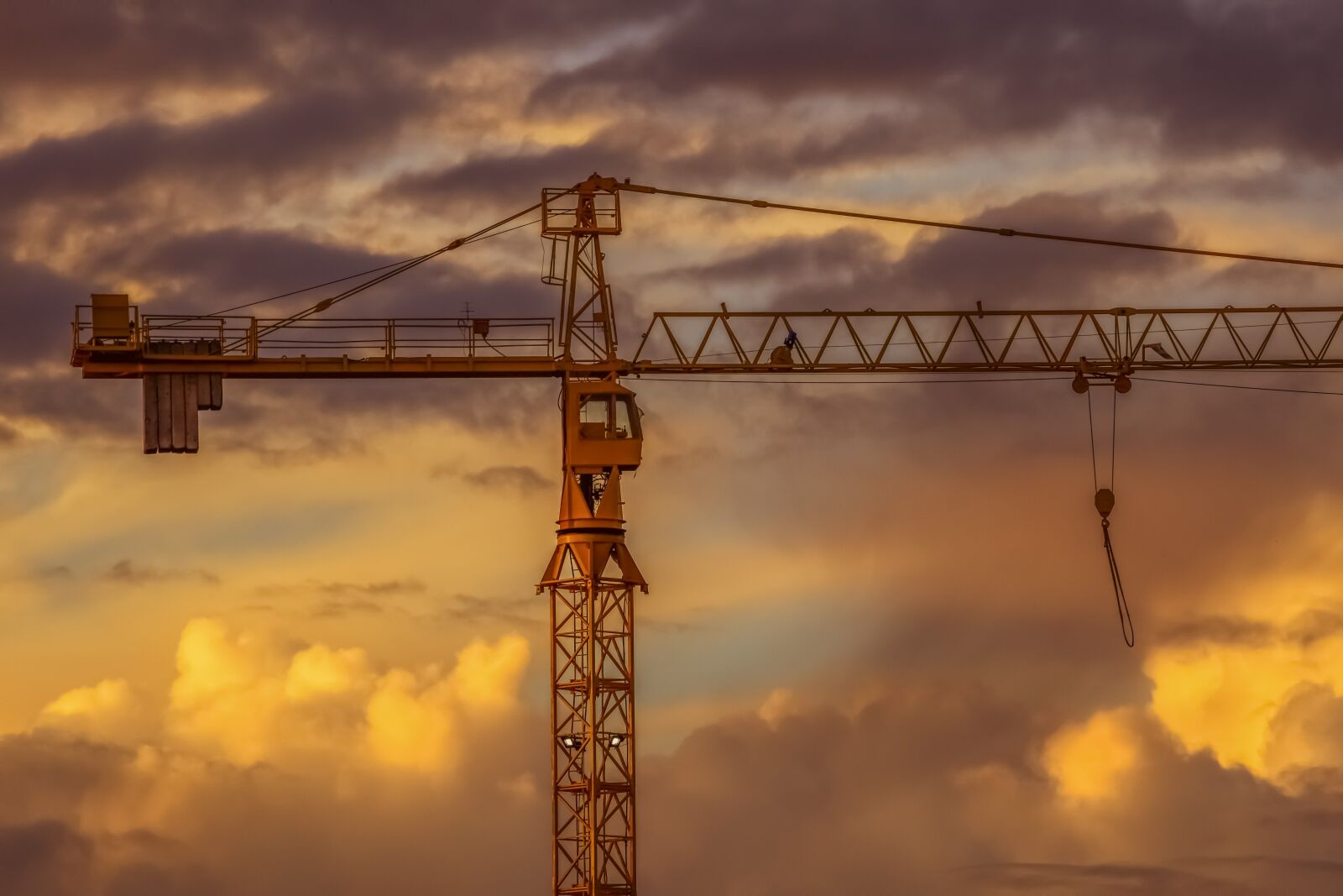 Nikon D3300 sample photo. Crane, sky, sunset photography