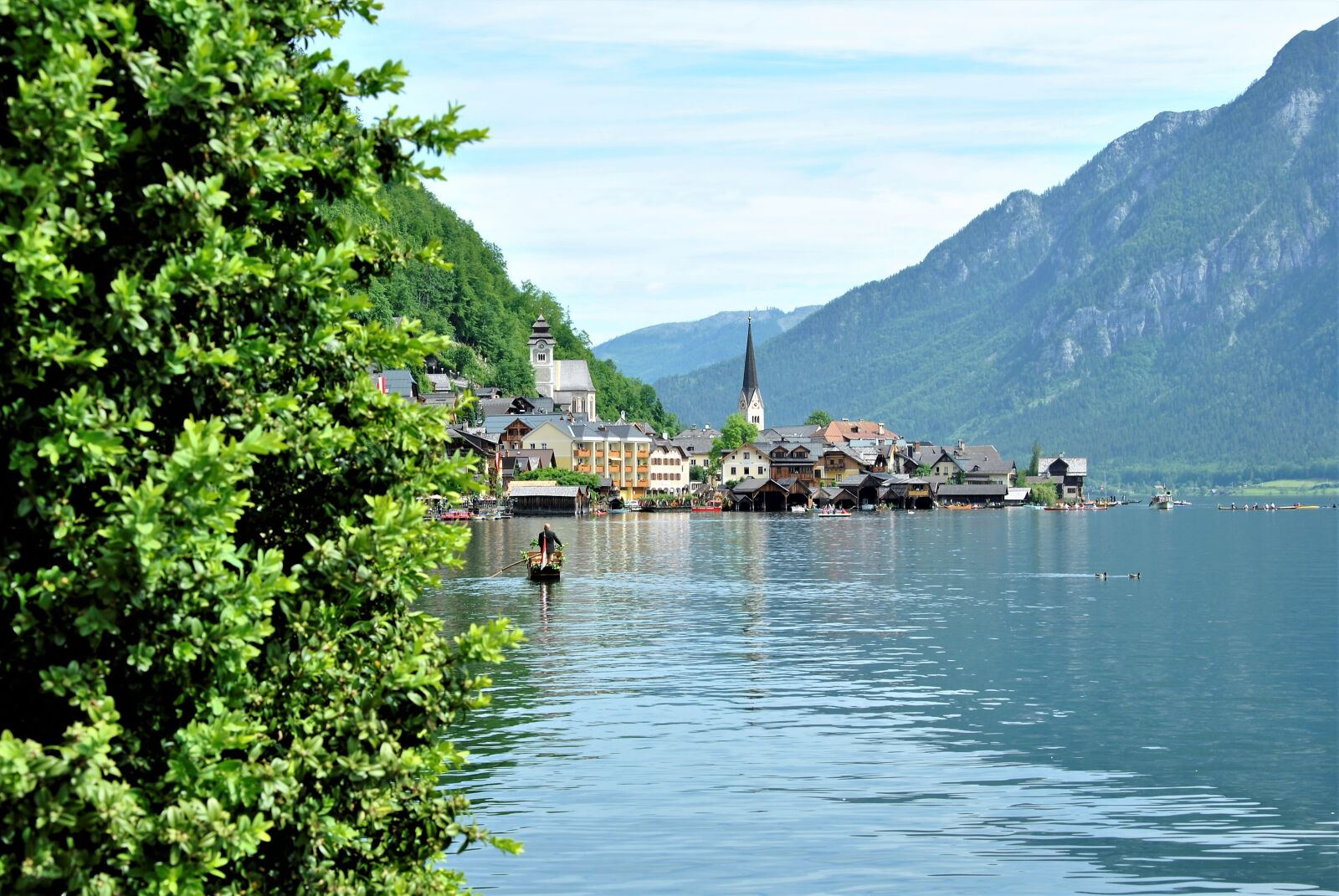Nikon D3000 sample photo. Bathroom hallstatt, landscape, lake photography