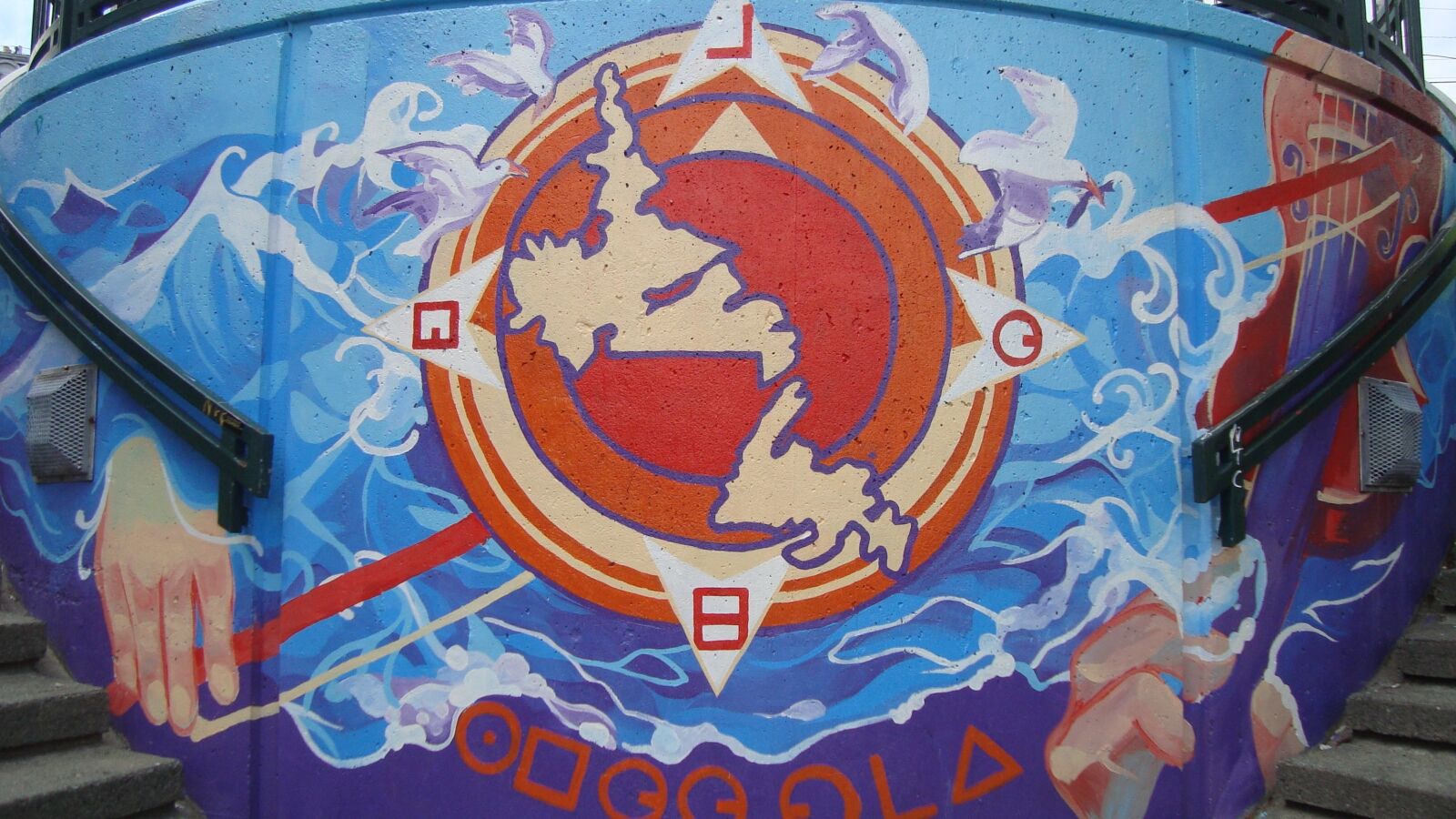 Sony Cyber-shot DSC-W120 sample photo. Mural, art, newfoundland photography